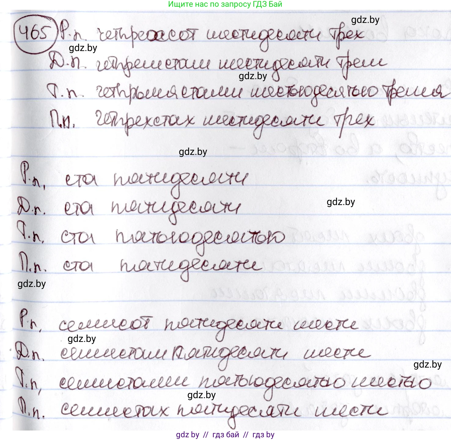 Русский язык, 6 класс Учебник, авторы: Мурина Лариса Александровна, Игнатович Татьяна Владимировна, Жадейко Жанна Фёдоровна, издательство Национальный институт образования, Минск, 2020, страница 205, номер 465, Решение 2