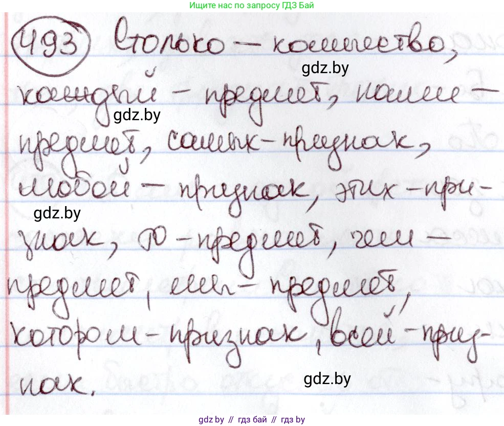 Русский язык, 6 класс Учебник, авторы: Мурина Лариса Александровна, Игнатович Татьяна Владимировна, Жадейко Жанна Фёдоровна, издательство Национальный институт образования, Минск, 2020, страница 213, номер 493, Решение 2