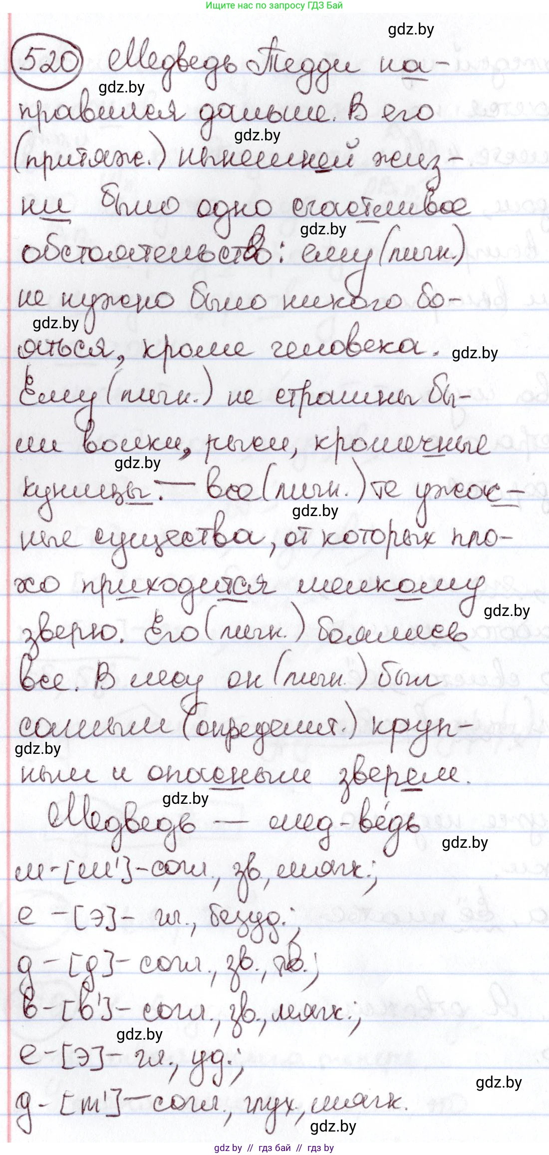 Русский язык, 6 класс Учебник, авторы: Мурина Лариса Александровна, Игнатович Татьяна Владимировна, Жадейко Жанна Фёдоровна, издательство Национальный институт образования, Минск, 2020, страница 221, номер 520, Решение 2