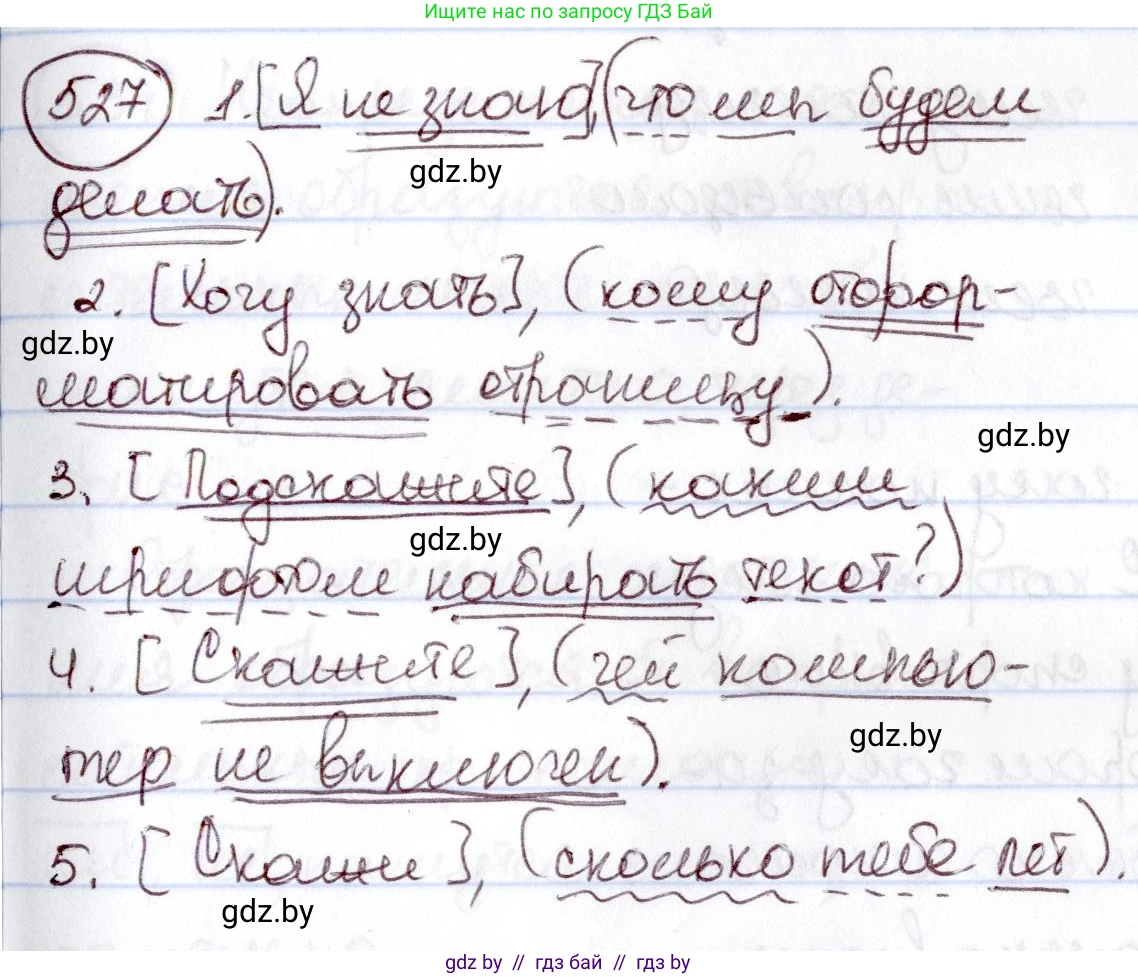 Русский язык, 6 класс Учебник, авторы: Мурина Лариса Александровна, Игнатович Татьяна Владимировна, Жадейко Жанна Фёдоровна, издательство Национальный институт образования, Минск, 2020, страница 224, номер 527, Решение 2