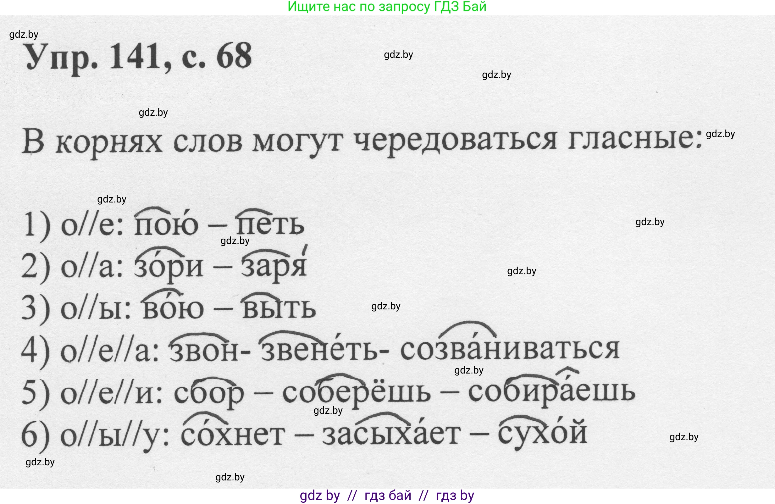 Русский язык, 6 класс Учебник, авторы: Мурина Лариса Александровна, Игнатович Татьяна Владимировна, Жадейко Жанна Фёдоровна, издательство Национальный институт образования, Минск, 2020, страница 68, номер 141, Решение 1