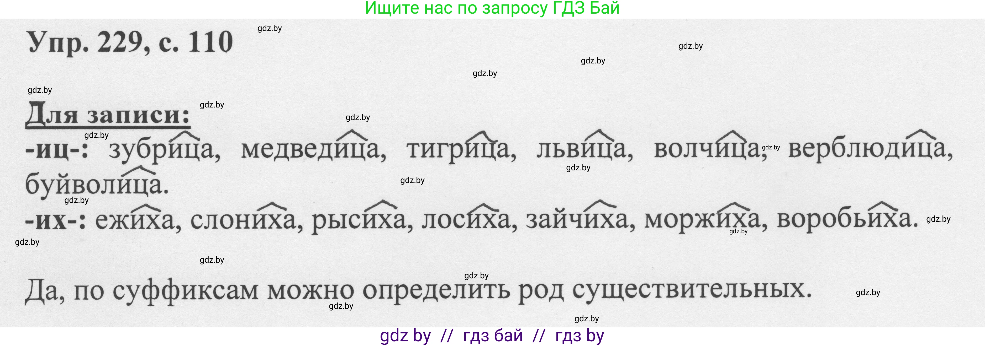 Русский язык, 6 класс Учебник, авторы: Мурина Лариса Александровна, Игнатович Татьяна Владимировна, Жадейко Жанна Фёдоровна, издательство Национальный институт образования, Минск, 2020, страница 110, номер 229, Решение 1