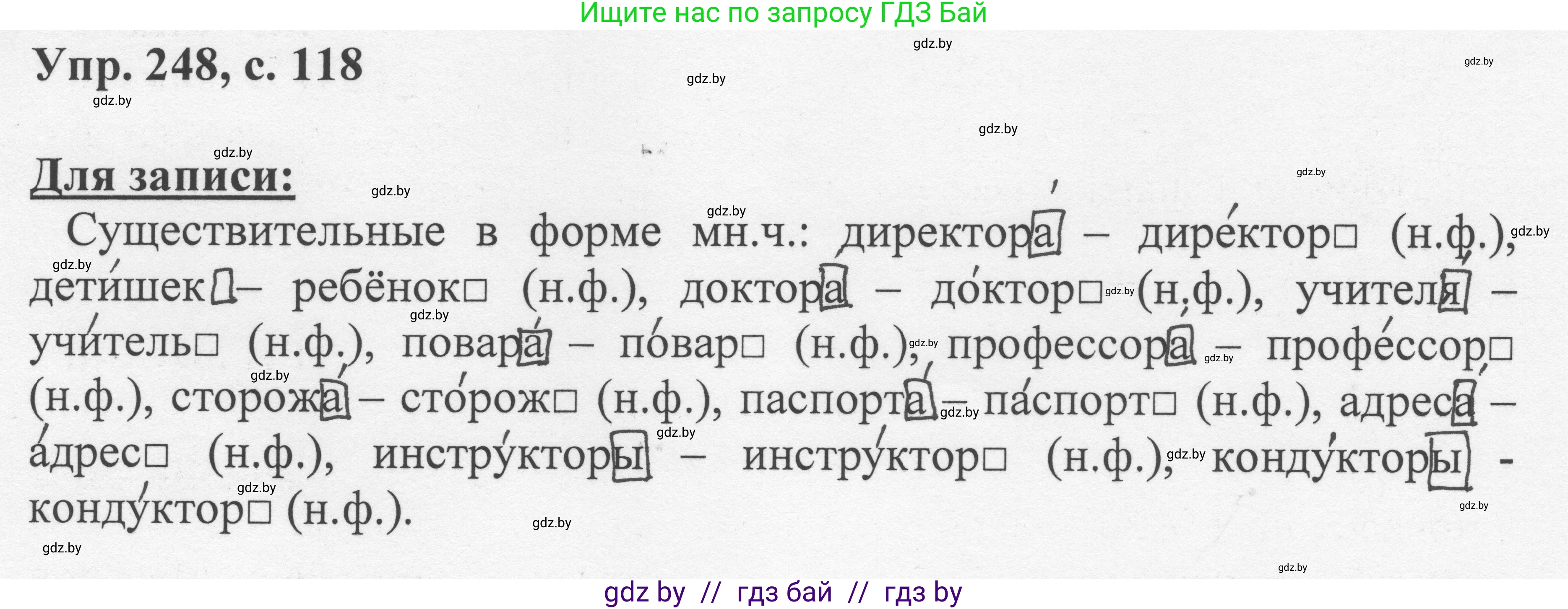 Русский язык, 6 класс Учебник, авторы: Мурина Лариса Александровна, Игнатович Татьяна Владимировна, Жадейко Жанна Фёдоровна, издательство Национальный институт образования, Минск, 2020, страница 118, номер 248, Решение 1