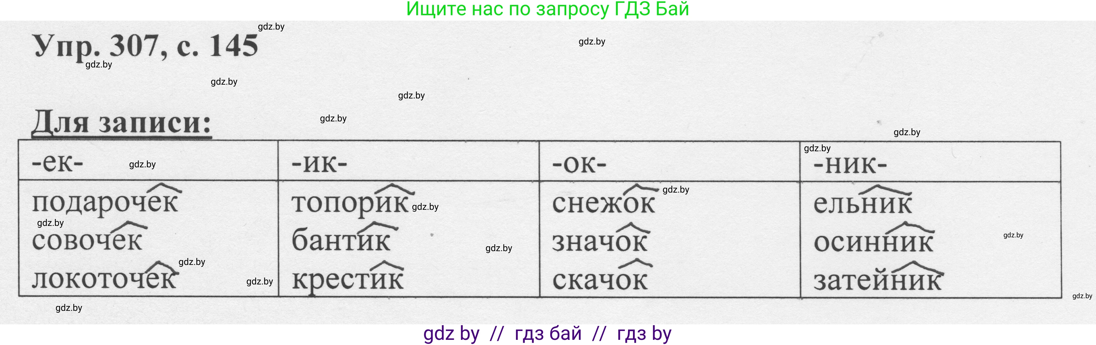 Русский язык, 6 класс Учебник, авторы: Мурина Лариса Александровна, Игнатович Татьяна Владимировна, Жадейко Жанна Фёдоровна, издательство Национальный институт образования, Минск, 2020, страница 145, номер 307, Решение 1