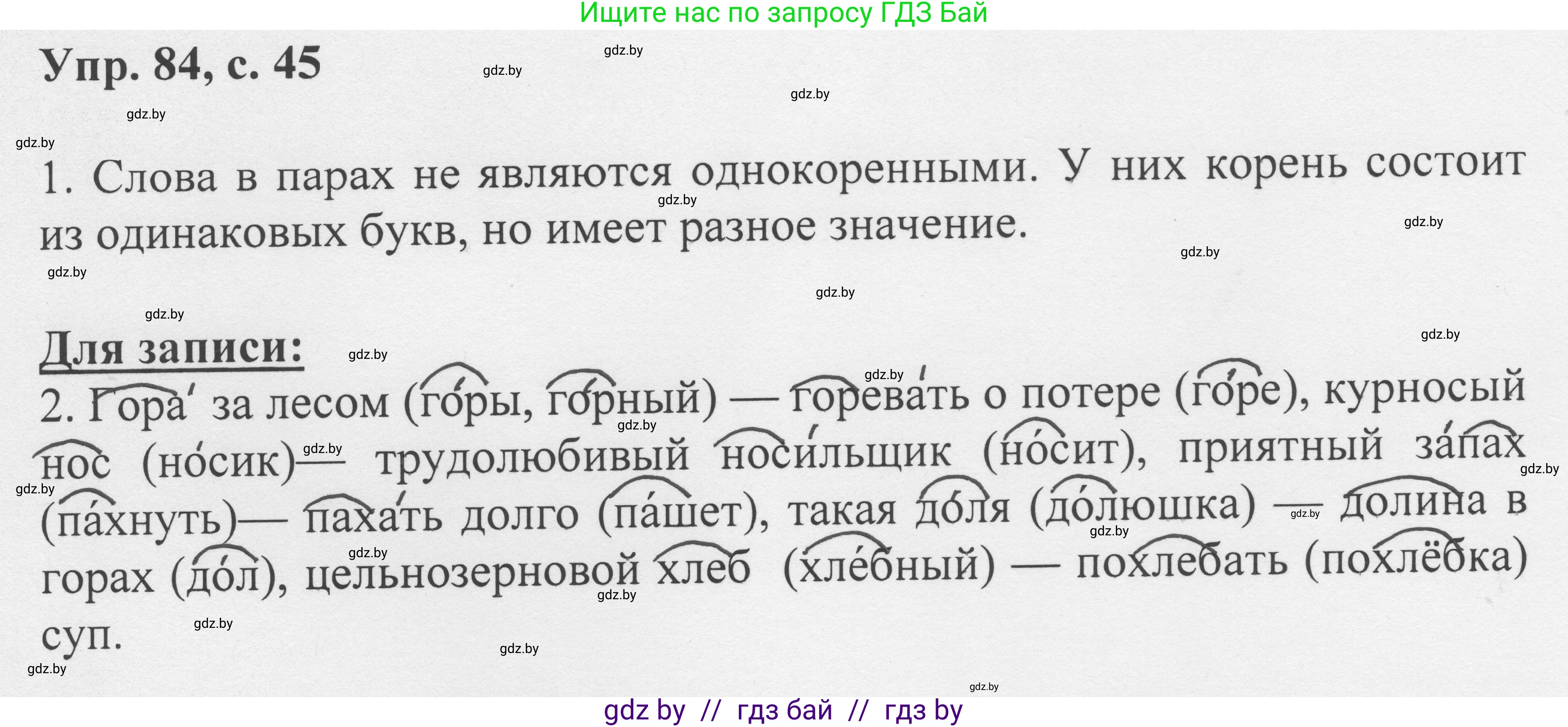 Русский язык, 6 класс Учебник, авторы: Мурина Лариса Александровна, Игнатович Татьяна Владимировна, Жадейко Жанна Фёдоровна, издательство Национальный институт образования, Минск, 2020, страница 45, номер 84, Решение 1