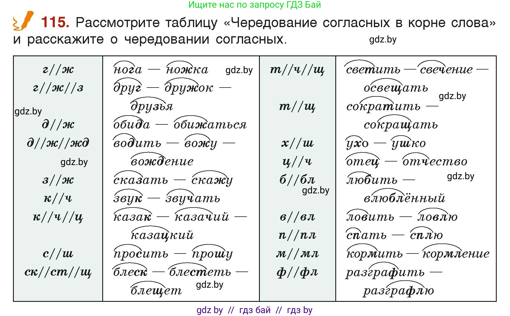 Русский язык, 6 класс Учебник, авторы: Мурина Лариса Александровна, Леонович Валентина Леонидовна, Жадейко Жанна Фёдоровна, Таяновская Ирина Владимировна, издательство Академия образования, Минск, 2026, страница 64, номер 115, Условие
