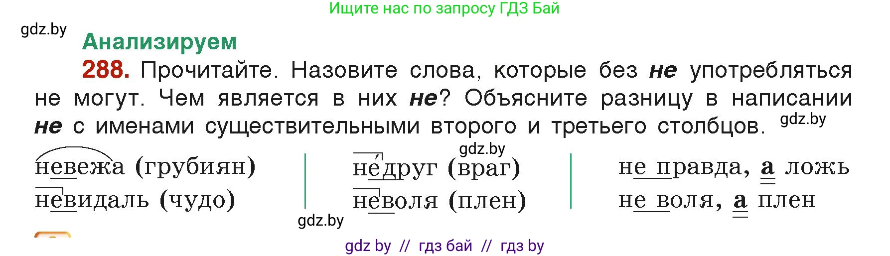 Русский язык, 6 класс Учебник, авторы: Мурина Лариса Александровна, Леонович Валентина Леонидовна, Жадейко Жанна Фёдоровна, Таяновская Ирина Владимировна, издательство Академия образования, Минск, 2026, страница 147, номер 288, Условие