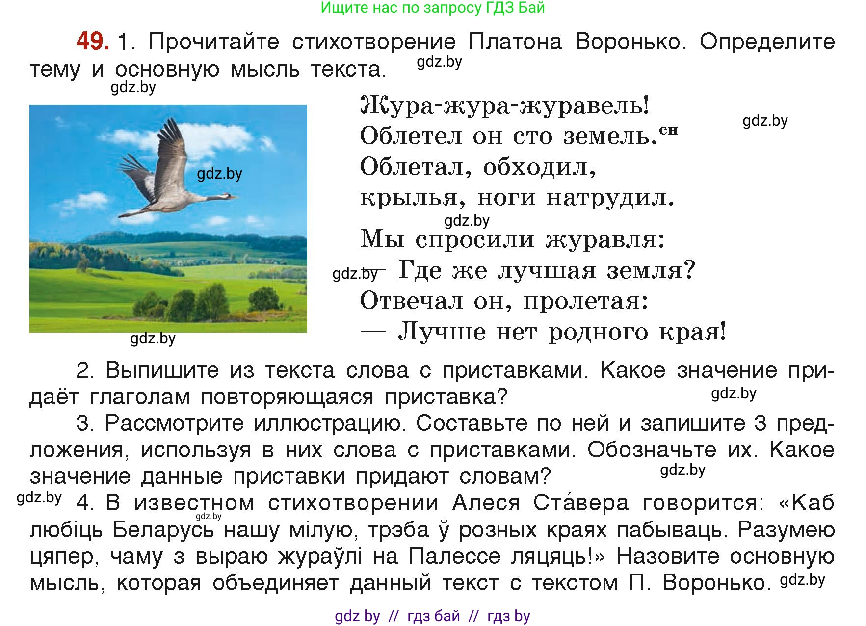 Русский язык, 6 класс Учебник, авторы: Мурина Лариса Александровна, Леонович Валентина Леонидовна, Жадейко Жанна Фёдоровна, Таяновская Ирина Владимировна, издательство Академия образования, Минск, 2026, страница 36, номер 49, Условие