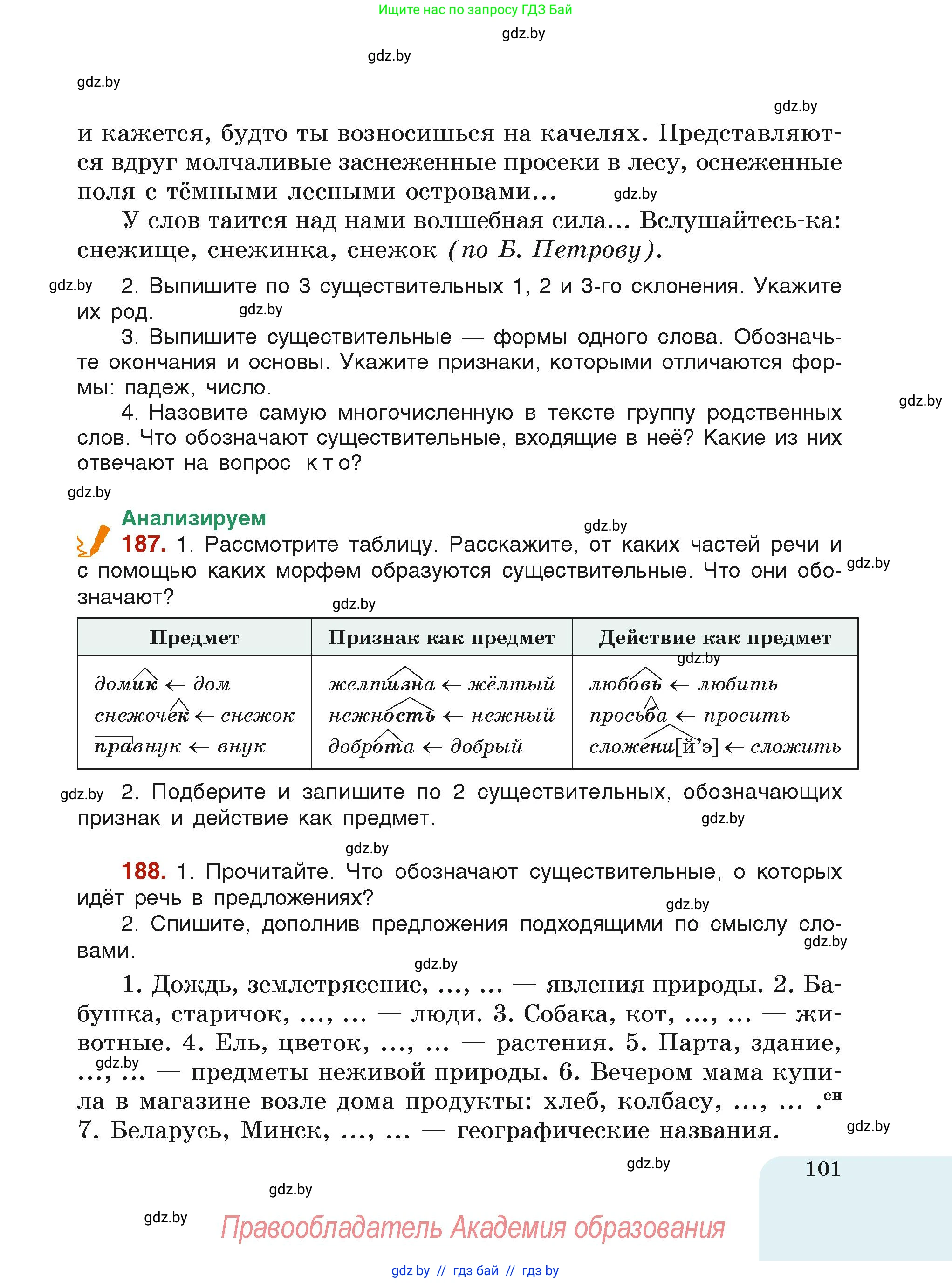 Русский язык, 6 класс Учебник, авторы: Мурина Лариса Александровна, Леонович Валентина Леонидовна, Жадейко Жанна Фёдоровна, Таяновская Ирина Владимировна, издательство Академия образования, Минск, 2026, страница 101