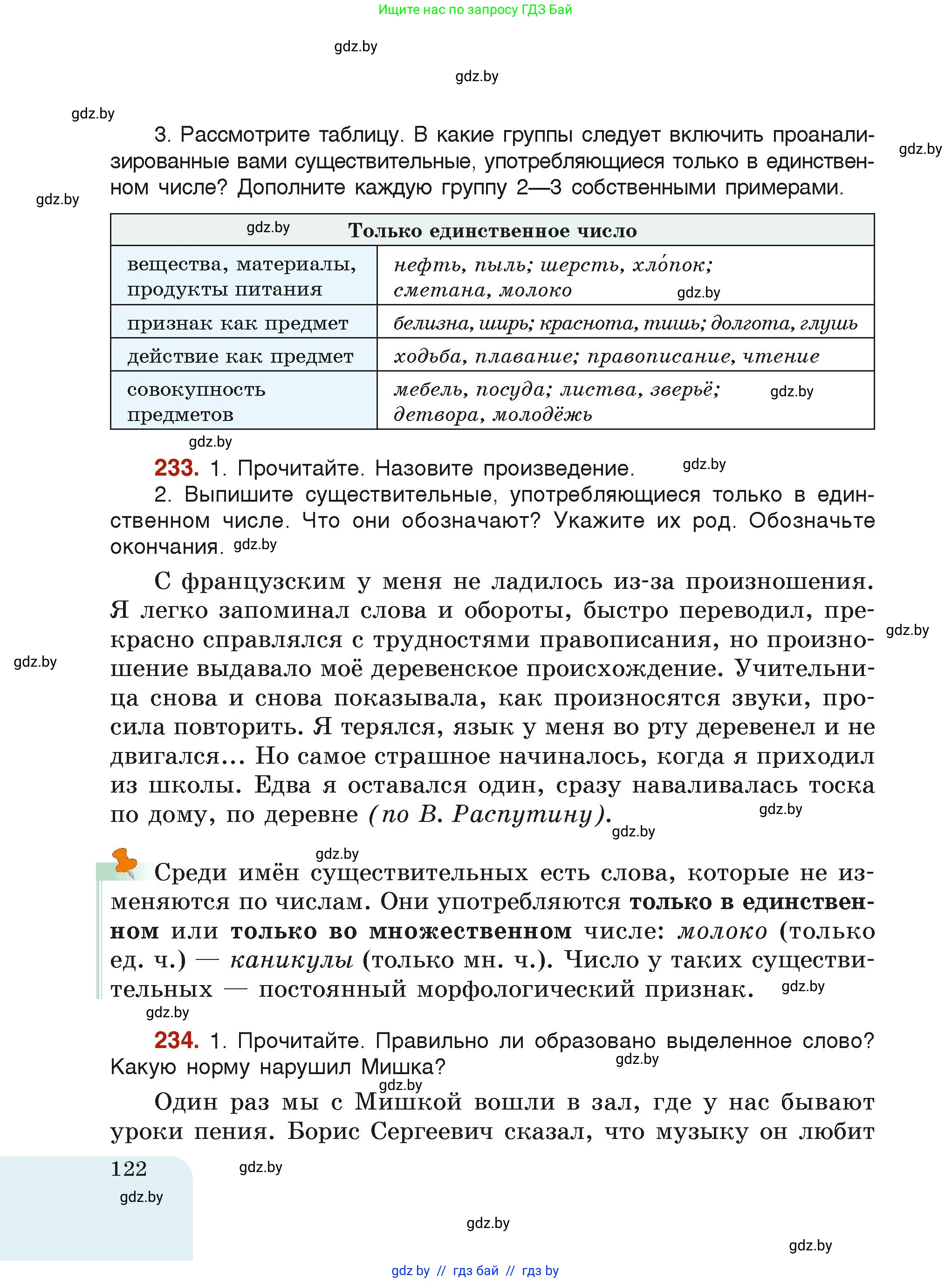 Русский язык, 6 класс Учебник, авторы: Мурина Лариса Александровна, Леонович Валентина Леонидовна, Жадейко Жанна Фёдоровна, Таяновская Ирина Владимировна, издательство Академия образования, Минск, 2026, страница 122