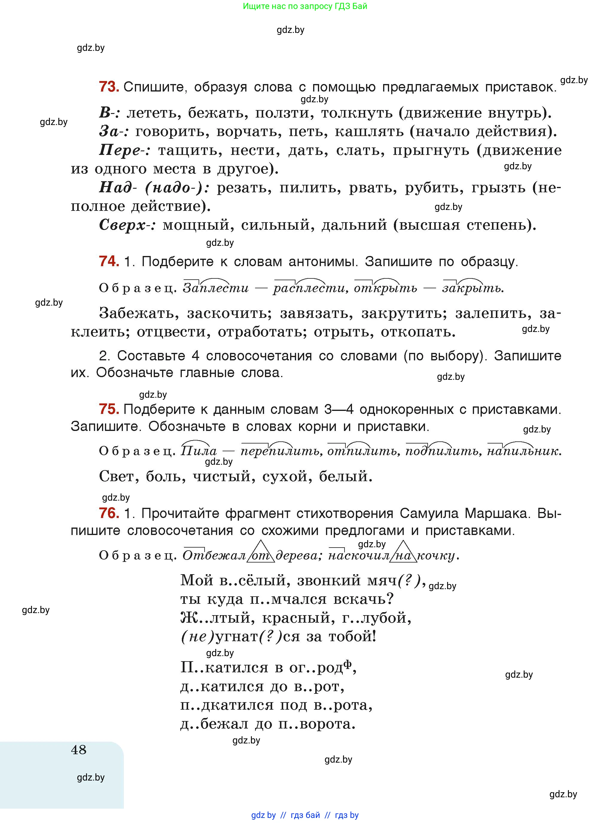 Русский язык, 6 класс Учебник, авторы: Мурина Лариса Александровна, Леонович Валентина Леонидовна, Жадейко Жанна Фёдоровна, Таяновская Ирина Владимировна, издательство Академия образования, Минск, 2026, страница 48