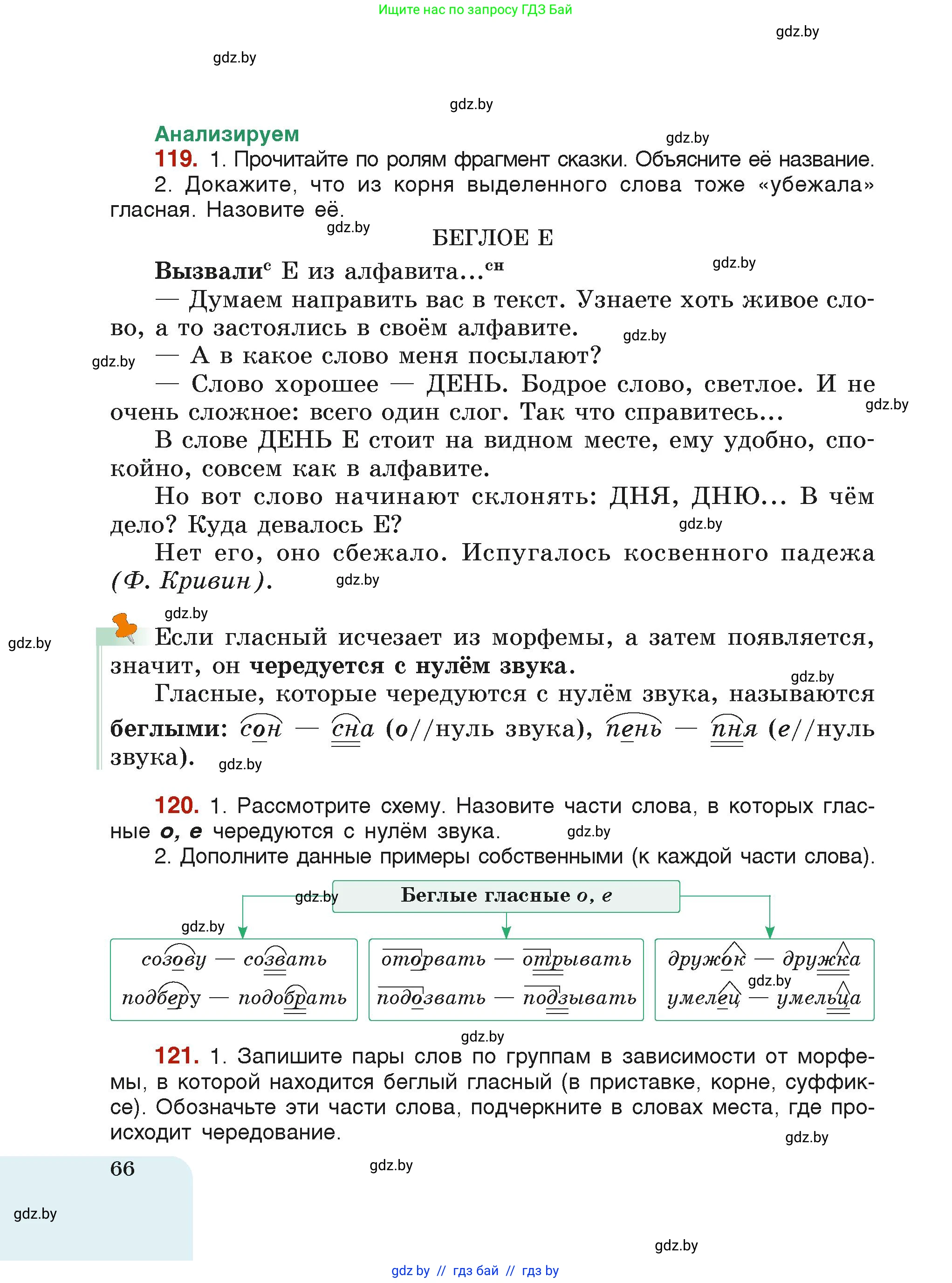 Русский язык, 6 класс Учебник, авторы: Мурина Лариса Александровна, Леонович Валентина Леонидовна, Жадейко Жанна Фёдоровна, Таяновская Ирина Владимировна, издательство Академия образования, Минск, 2026, страница 66