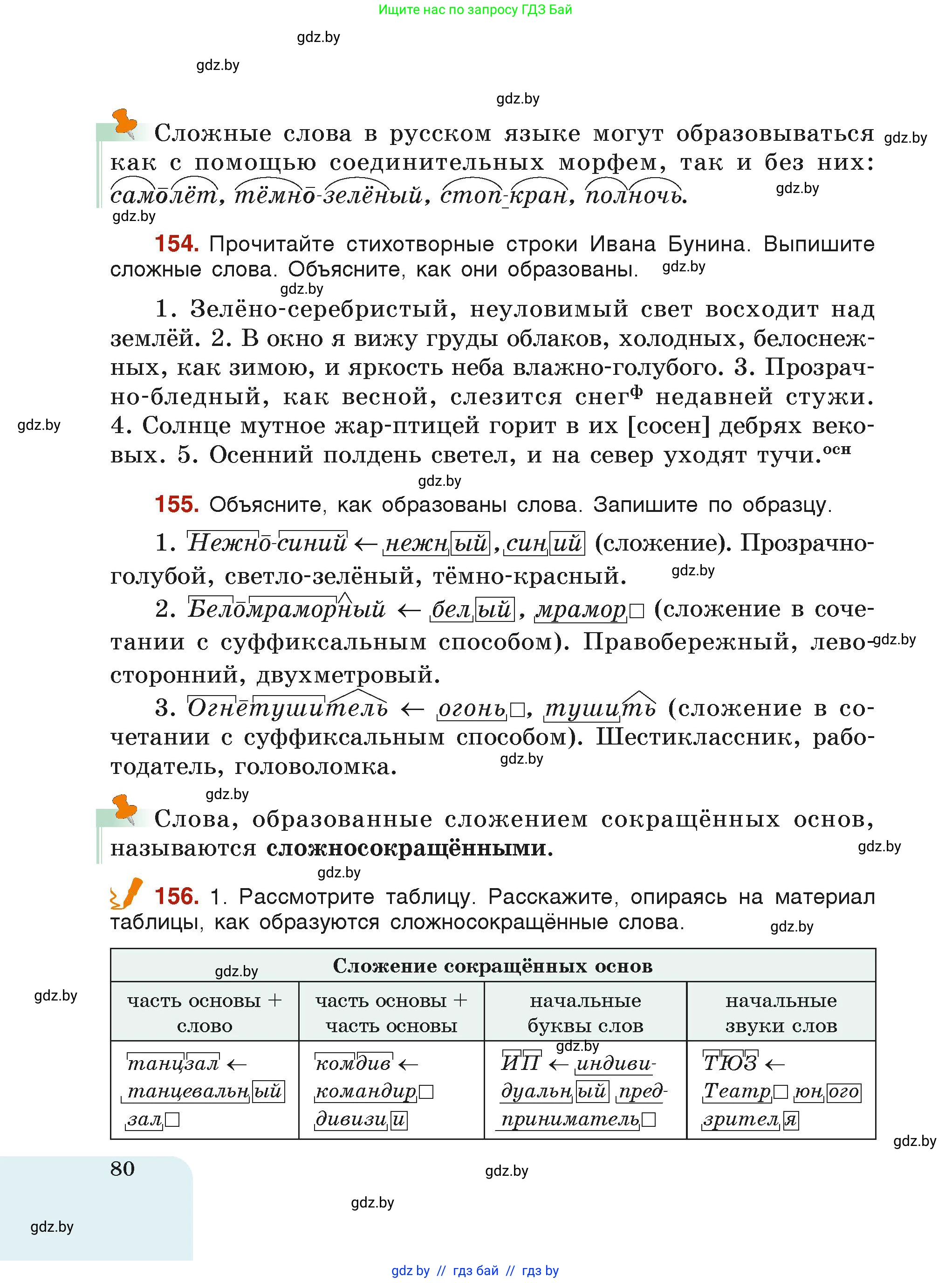Русский язык, 6 класс Учебник, авторы: Мурина Лариса Александровна, Леонович Валентина Леонидовна, Жадейко Жанна Фёдоровна, Таяновская Ирина Владимировна, издательство Академия образования, Минск, 2026, страница 80