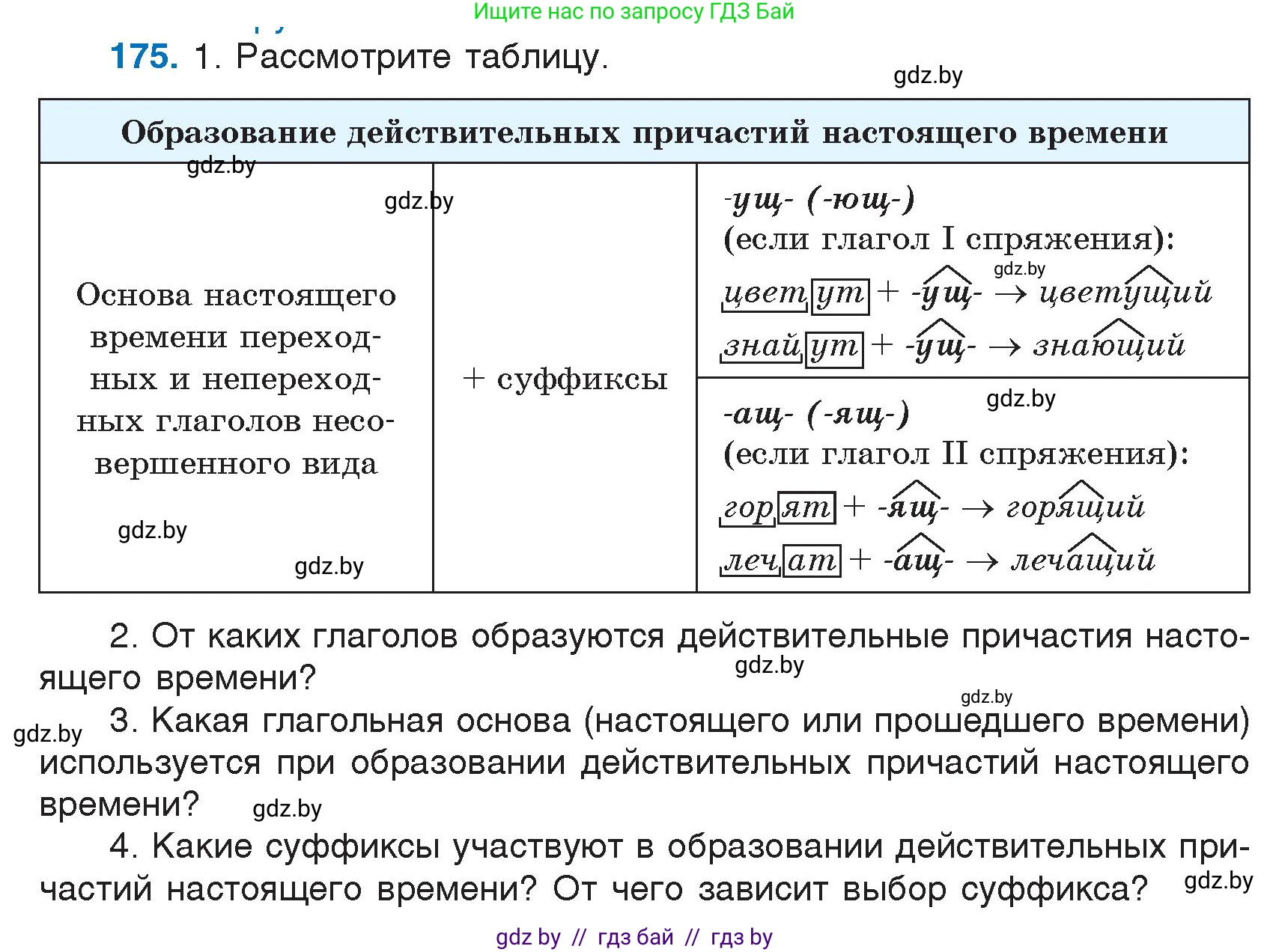 Русский язык, 7 класс Учебник, авторы: Волынец Татьяна Николаевна, Литвинко Франя Михайловна, Долбик Елена Евгеньевна, Таяновская И В, Винник И Р, издательство Национальный институт образования, Минск, 2020, бирюзового цвета, страница 88, номер 175, Условие