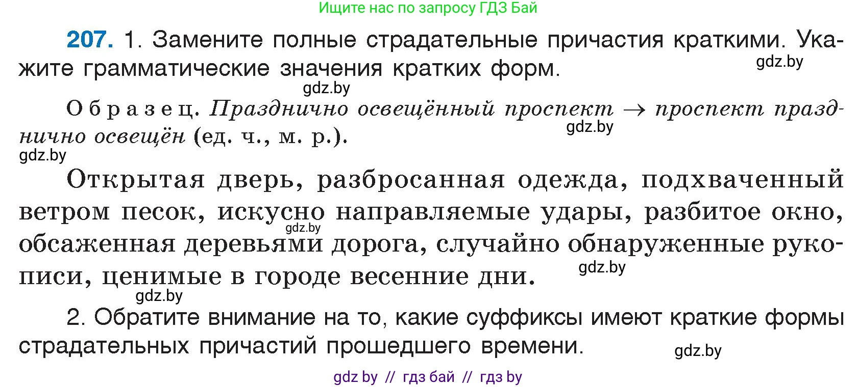 Русский язык, 7 класс Учебник, авторы: Волынец Татьяна Николаевна, Литвинко Франя Михайловна, Долбик Елена Евгеньевна, Таяновская И В, Винник И Р, издательство Национальный институт образования, Минск, 2020, бирюзового цвета, страница 102, номер 207, Условие