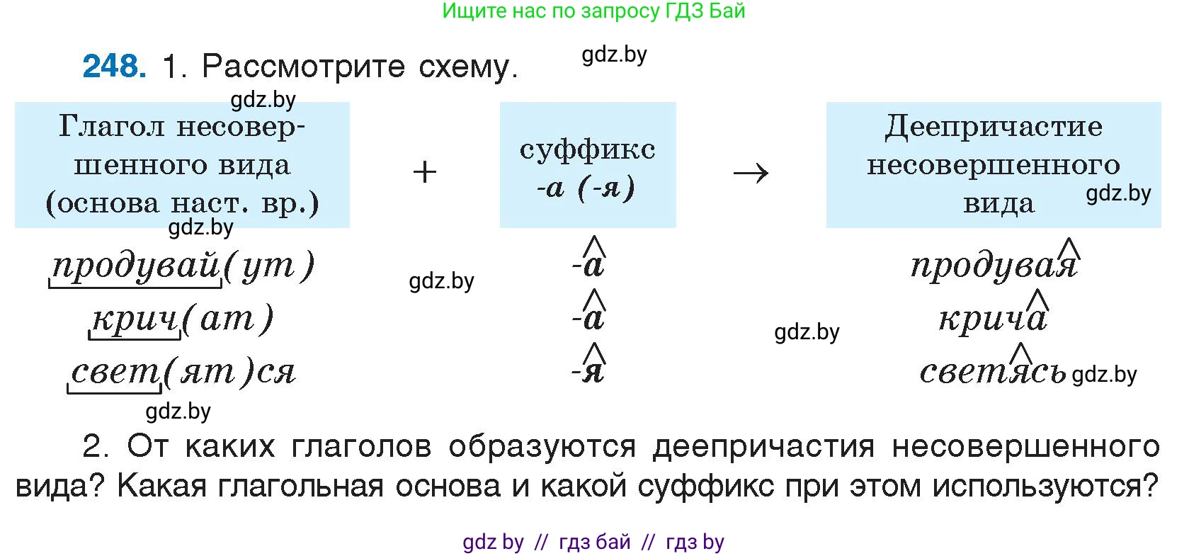Русский язык, 7 класс Учебник, авторы: Волынец Татьяна Николаевна, Литвинко Франя Михайловна, Долбик Елена Евгеньевна, Таяновская И В, Винник И Р, издательство Национальный институт образования, Минск, 2020, бирюзового цвета, страница 123, номер 248, Условие