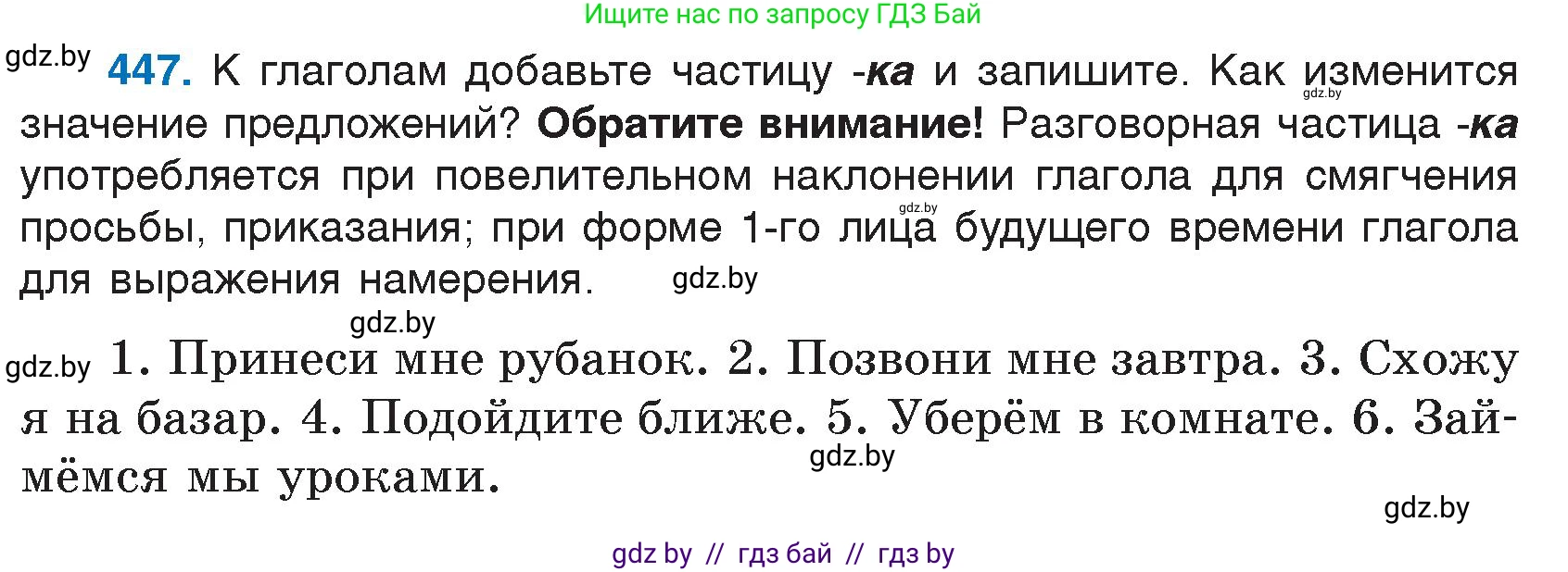 Русский язык, 7 класс Учебник, авторы: Волынец Татьяна Николаевна, Литвинко Франя Михайловна, Долбик Елена Евгеньевна, Таяновская И В, Винник И Р, издательство Национальный институт образования, Минск, 2020, бирюзового цвета, страница 217, номер 447, Условие