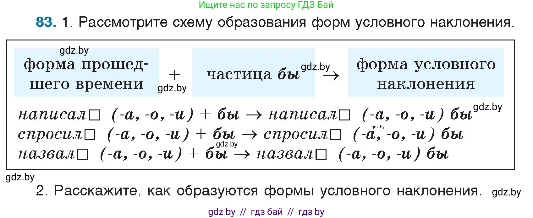 Русский язык, 7 класс Учебник, авторы: Волынец Татьяна Николаевна, Литвинко Франя Михайловна, Долбик Елена Евгеньевна, Таяновская И В, Винник И Р, издательство Национальный институт образования, Минск, 2020, бирюзового цвета, страница 48, номер 83, Условие