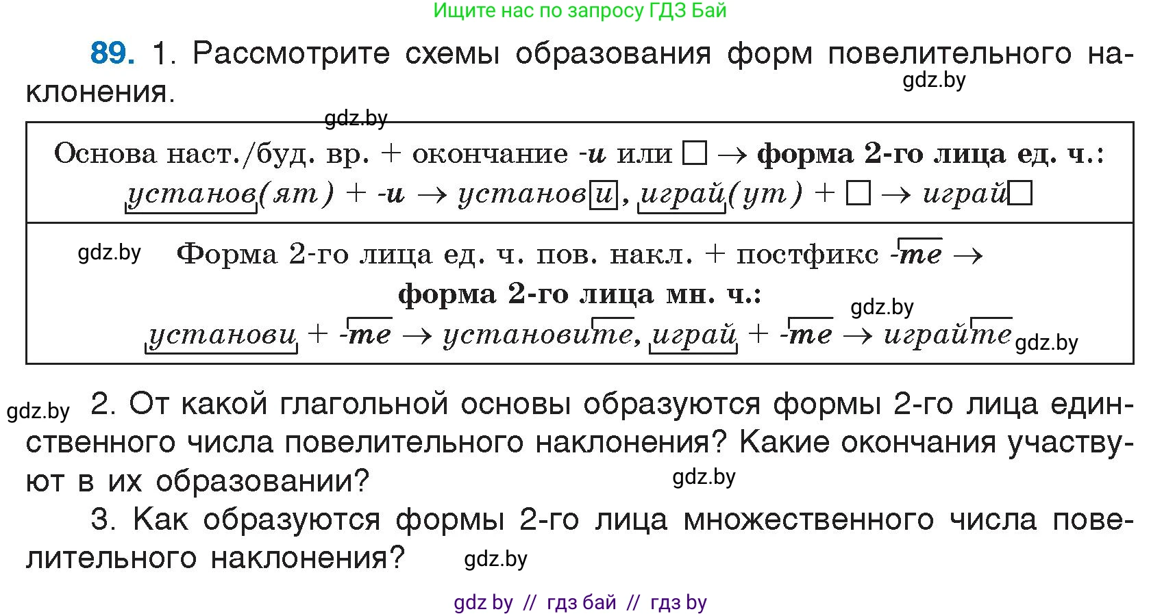 Русский язык, 7 класс Учебник, авторы: Волынец Татьяна Николаевна, Литвинко Франя Михайловна, Долбик Елена Евгеньевна, Таяновская И В, Винник И Р, издательство Национальный институт образования, Минск, 2020, бирюзового цвета, страница 51, номер 89, Условие