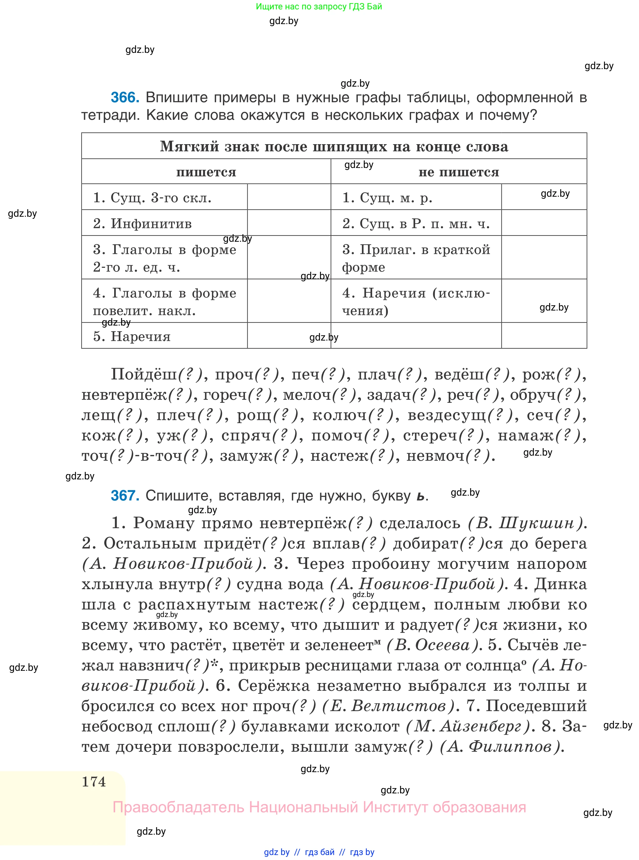 Русский язык, 7 класс Учебник, авторы: Волынец Татьяна Николаевна, Литвинко Франя Михайловна, Долбик Елена Евгеньевна, Таяновская И В, Винник И Р, издательство Национальный институт образования, Минск, 2020, бирюзового цвета, страница 174