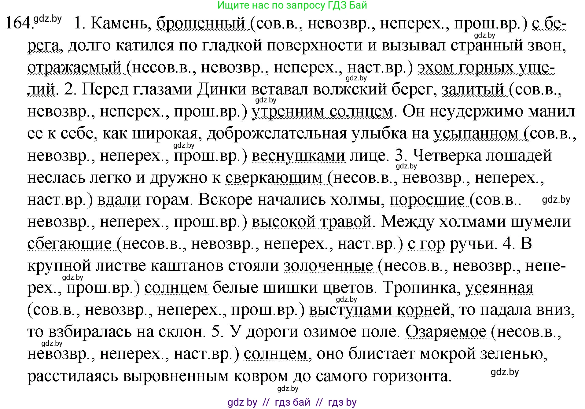 Русский язык, 7 класс Учебник, авторы: Волынец Татьяна Николаевна, Литвинко Франя Михайловна, Долбик Елена Евгеньевна, Таяновская И В, Винник И Р, издательство Национальный институт образования, Минск, 2020, бирюзового цвета, страница 82, номер 164, Решение