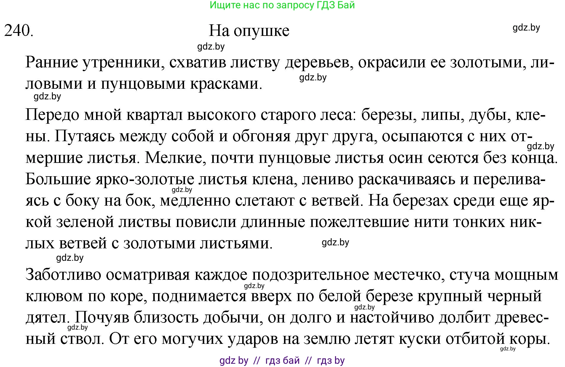 Русский язык, 7 класс Учебник, авторы: Волынец Татьяна Николаевна, Литвинко Франя Михайловна, Долбик Елена Евгеньевна, Таяновская И В, Винник И Р, издательство Национальный институт образования, Минск, 2020, бирюзового цвета, страница 119, номер 240, Решение