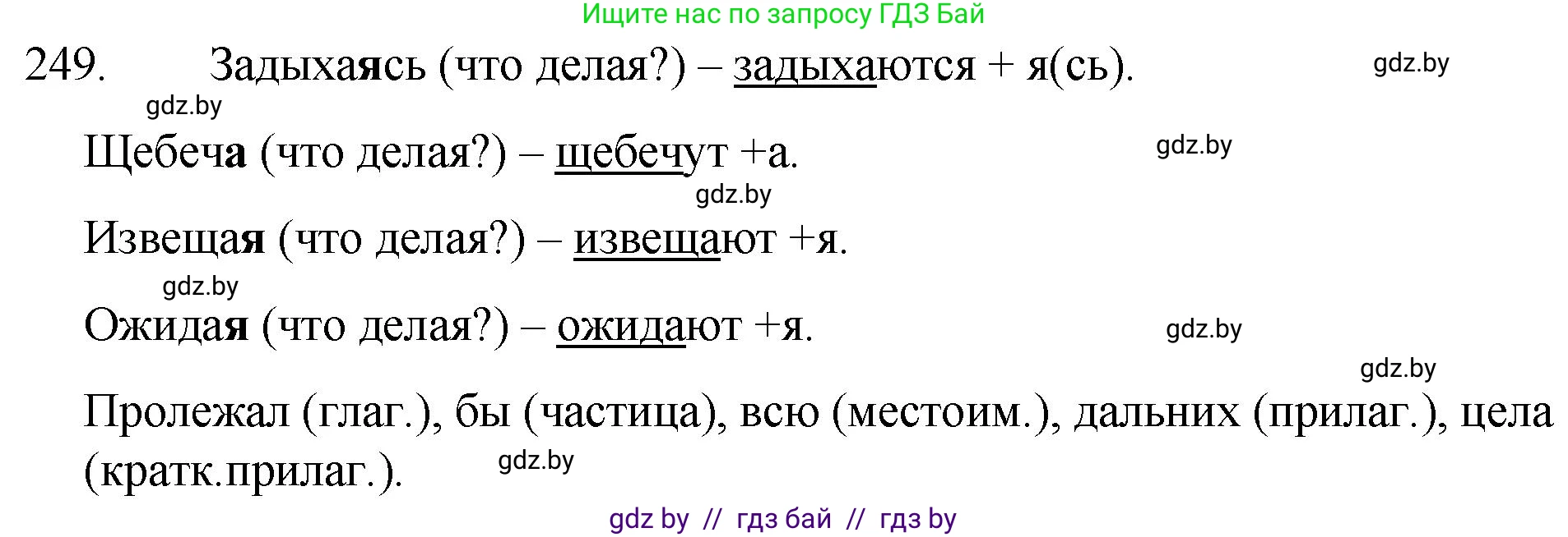 Русский язык, 7 класс Учебник, авторы: Волынец Татьяна Николаевна, Литвинко Франя Михайловна, Долбик Елена Евгеньевна, Таяновская И В, Винник И Р, издательство Национальный институт образования, Минск, 2020, бирюзового цвета, страница 123, номер 249, Решение