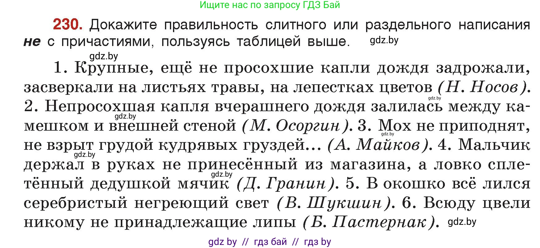 Русский язык, 7 класс Учебник, авторы: Волынец Татьяна Николаевна, Литвинко Франя Михайловна, Долбик Елена Евгеньевна, Таяновская Ирина Владимировна, Винник И Р, издательство Академия образования, Минск, 2026, голубого цвета, страница 124, номер 229, Условие