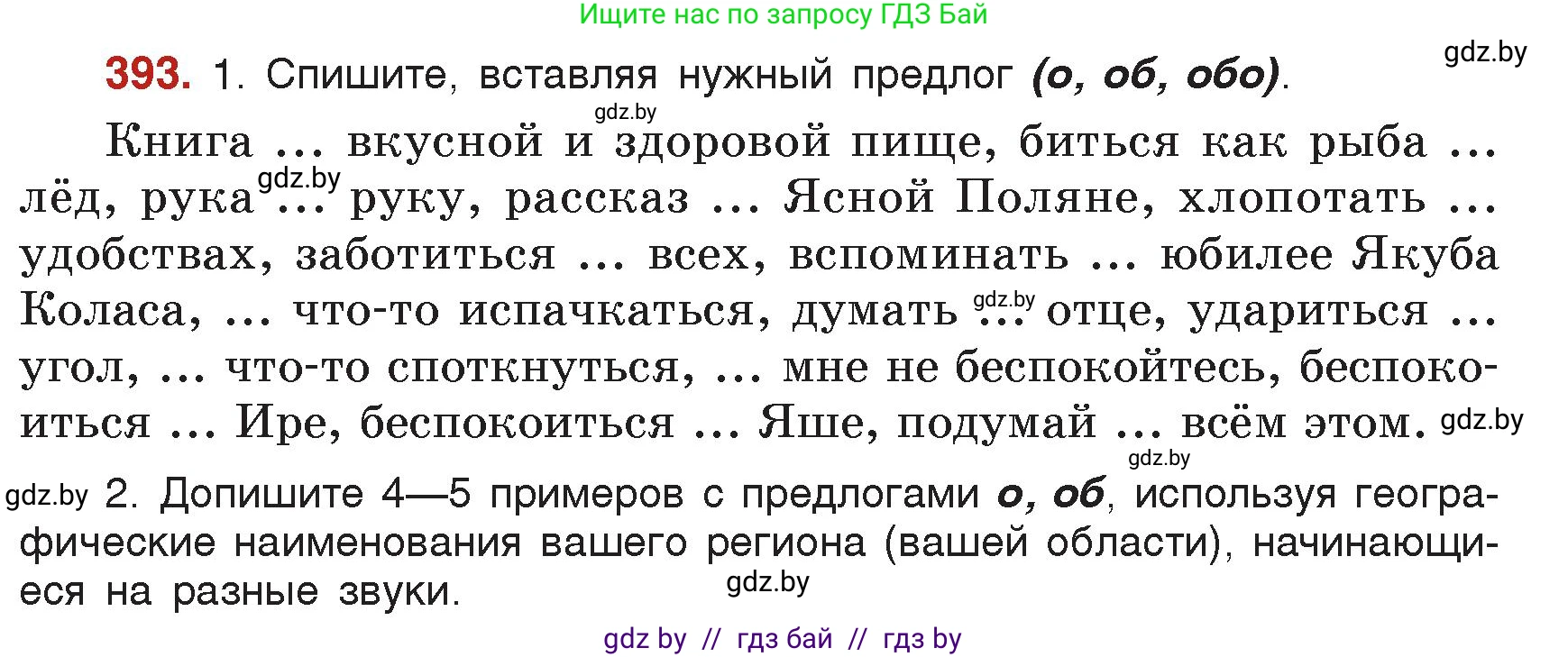 Русский язык, 7 класс Учебник, авторы: Волынец Татьяна Николаевна, Литвинко Франя Михайловна, Долбик Елена Евгеньевна, Таяновская Ирина Владимировна, Винник И Р, издательство Академия образования, Минск, 2026, голубого цвета, страница 207, номер 393, Условие