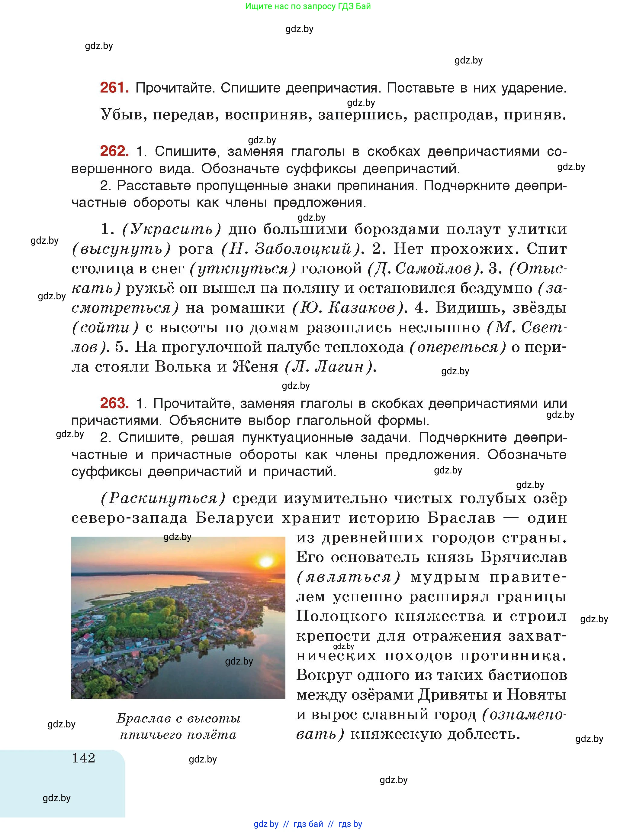Русский язык, 7 класс Учебник, авторы: Волынец Татьяна Николаевна, Литвинко Франя Михайловна, Долбик Елена Евгеньевна, Таяновская Ирина Владимировна, Винник И Р, издательство Академия образования, Минск, 2026, голубого цвета, страница 142