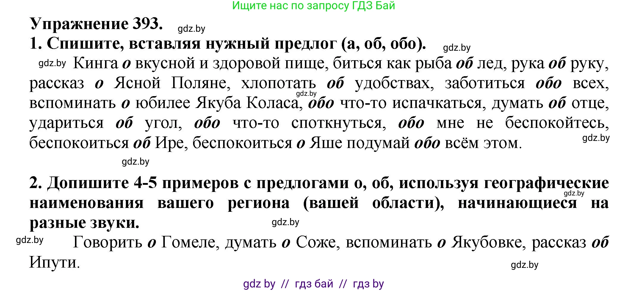 Русский язык, 7 класс Учебник, авторы: Волынец Татьяна Николаевна, Литвинко Франя Михайловна, Долбик Елена Евгеньевна, Таяновская Ирина Владимировна, Винник И Р, издательство Академия образования, Минск, 2026, голубого цвета, страница 207, номер 393, Решение