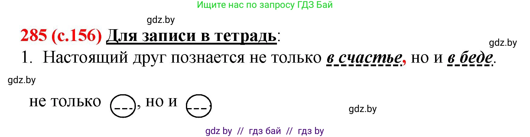 Русский язык, 8 класс Учебник, авторы: Мурина Лариса Александровна, Долбик Елена Евгеньевна, Леонович Валентина Леонидовна, Жадейко Жанна Фёдоровна, издательство Академия образования, Минск, 2024, страница 156, номер 285, Решение