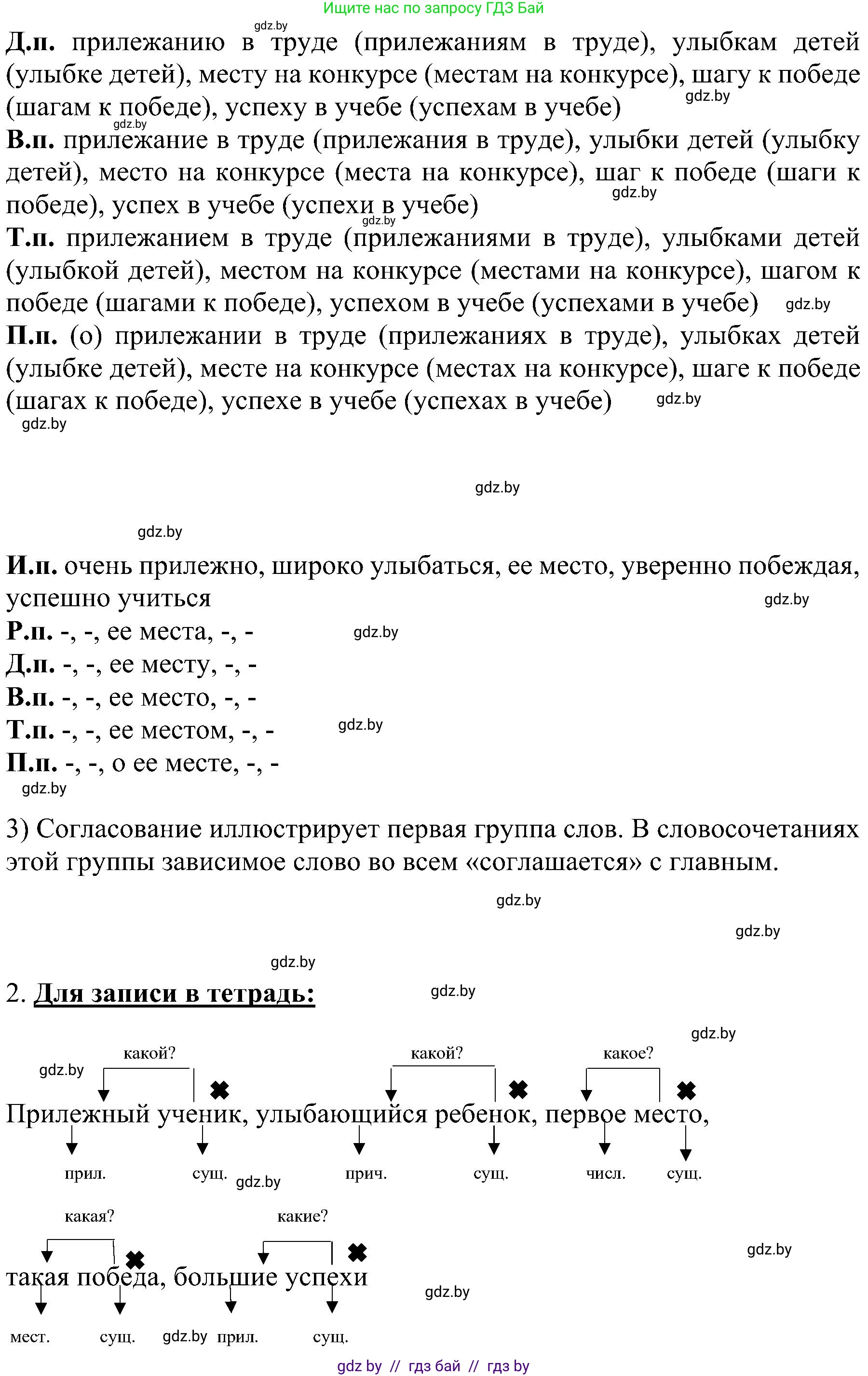 Русский язык, 8 класс Учебник, авторы: Мурина Лариса Александровна, Долбик Елена Евгеньевна, Леонович Валентина Леонидовна, Жадейко Жанна Фёдоровна, издательство Академия образования, Минск, 2024, страница 45, номер 64, Решение (продолжение 2)
