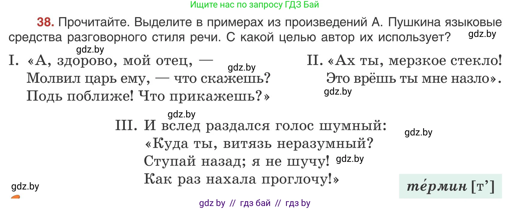 Русский язык, 9 класс Учебник, авторы: Мурина Лариса Александровна, Литвинко Франя Михайловна, Долбик Елена Евгеньевна, Пипченко Н М, Германович С Ф, Таяновская И В, издательство Академия образования, Минск, 2025, страница 30, номер 38, Условие 2025