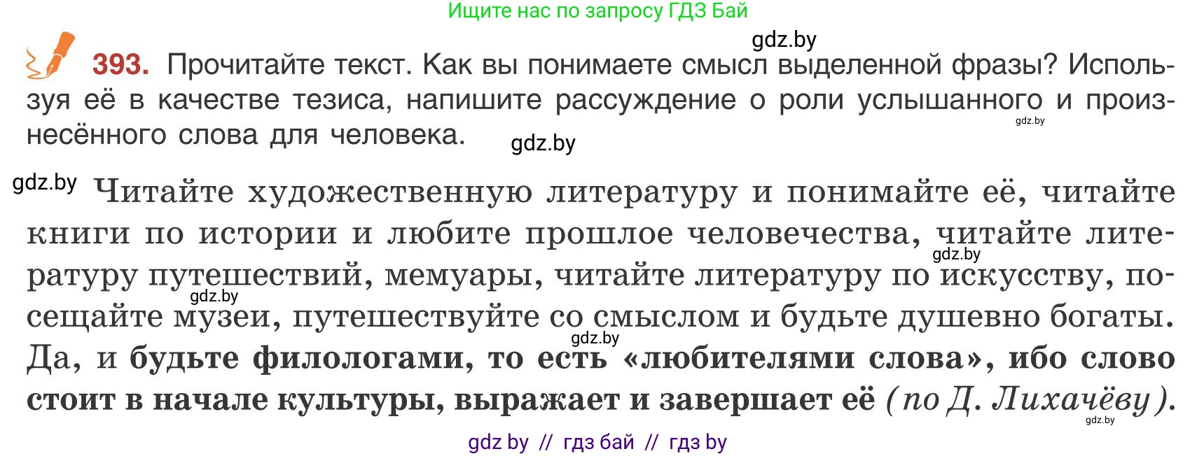 Русский язык, 9 класс Учебник, авторы: Мурина Лариса Александровна, Литвинко Франя Михайловна, Долбик Елена Евгеньевна, Пипченко Н М, Германович С Ф, Таяновская И В, издательство Академия образования, Минск, 2025, страница 223, номер 393, Условие 2025