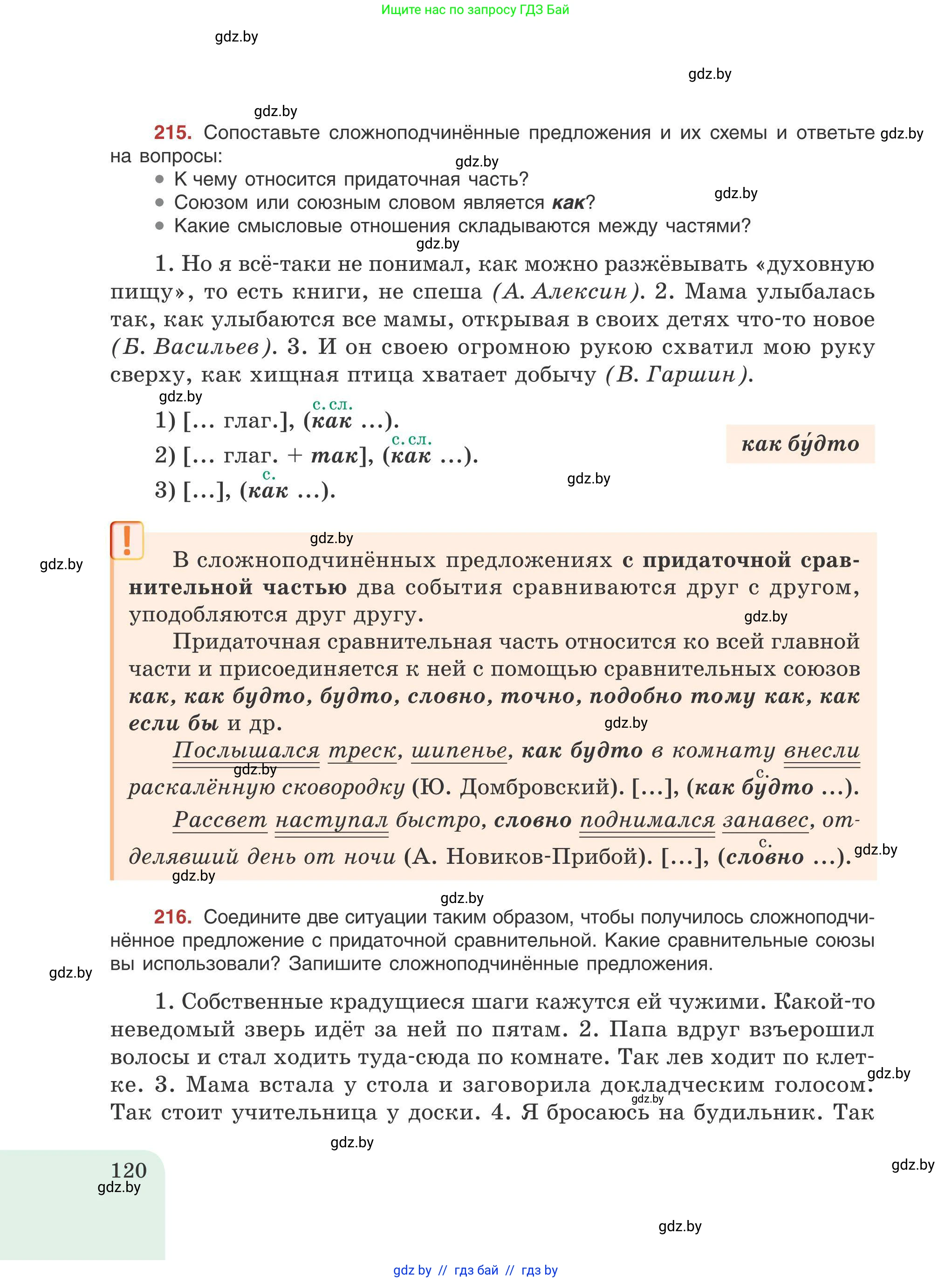 Русский язык, 9 класс Учебник, авторы: Мурина Лариса Александровна, Литвинко Франя Михайловна, Долбик Елена Евгеньевна, Пипченко Н М, Германович С Ф, Таяновская И В, издательство Академия образования, Минск, 2025, страница 120