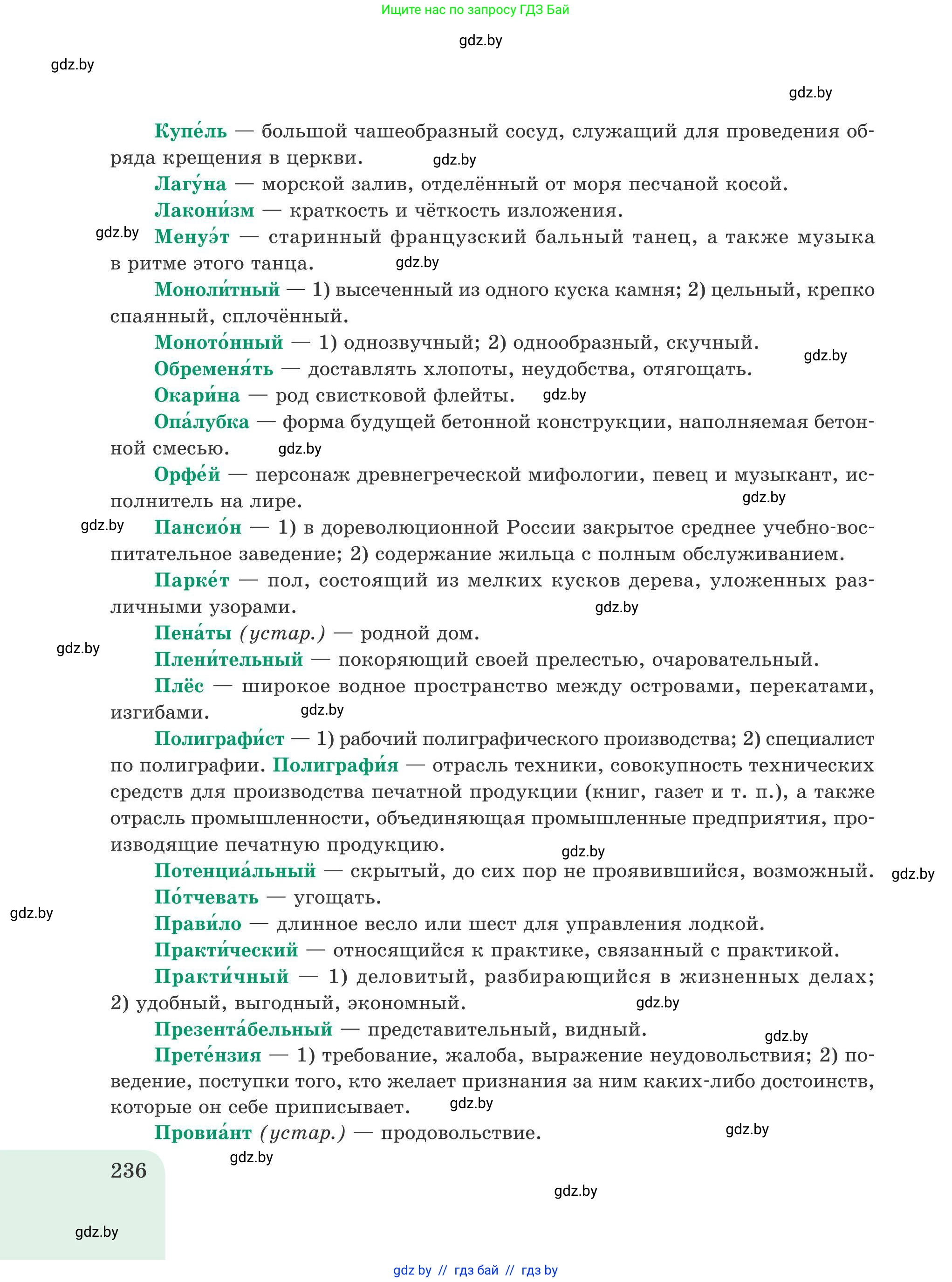 Русский язык, 9 класс Учебник, авторы: Мурина Лариса Александровна, Литвинко Франя Михайловна, Долбик Елена Евгеньевна, Пипченко Н М, Германович С Ф, Таяновская И В, издательство Академия образования, Минск, 2025, страница 236