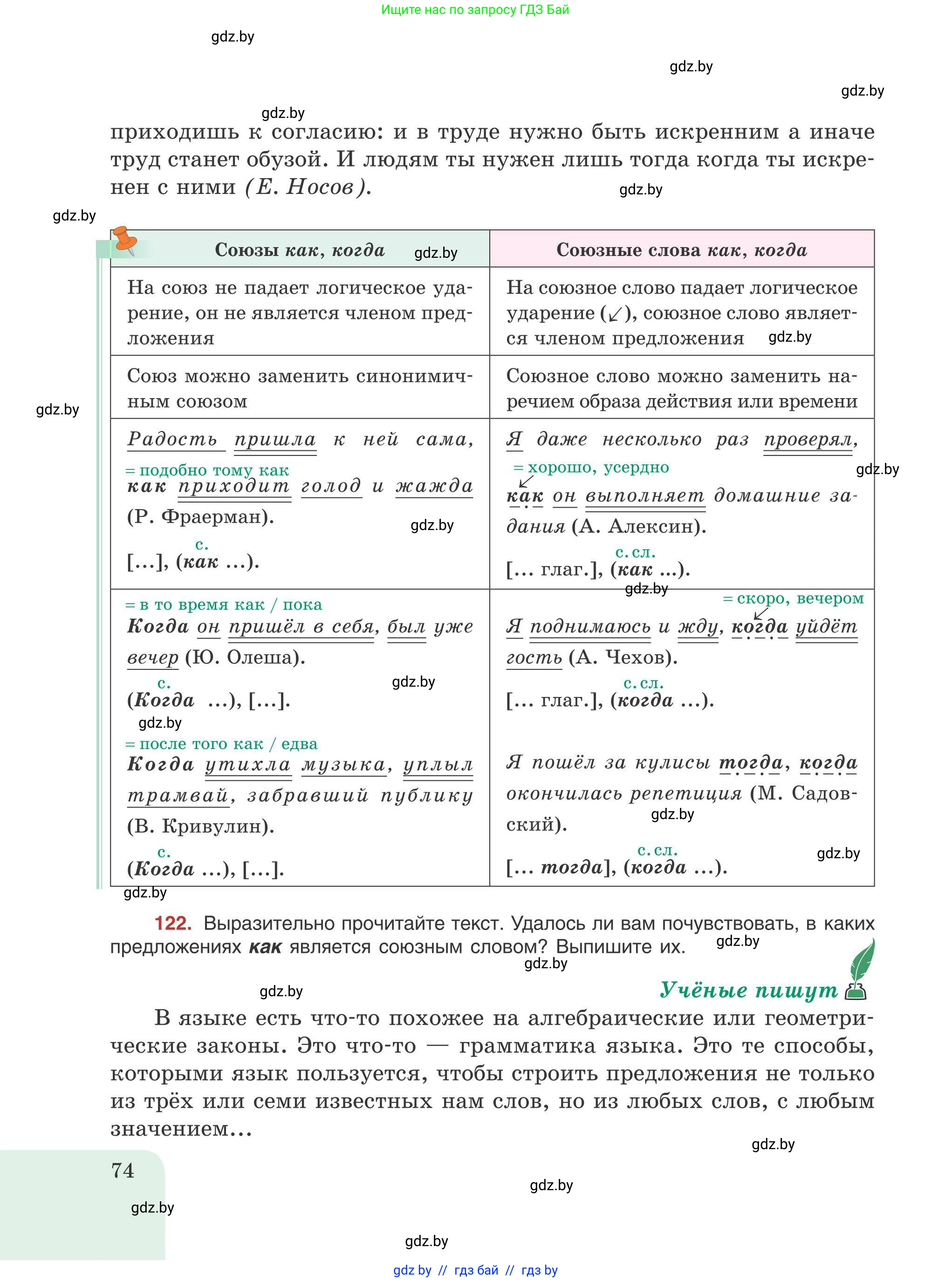 Русский язык, 9 класс Учебник, авторы: Мурина Лариса Александровна, Литвинко Франя Михайловна, Долбик Елена Евгеньевна, Пипченко Н М, Германович С Ф, Таяновская И В, издательство Академия образования, Минск, 2025, страница 74