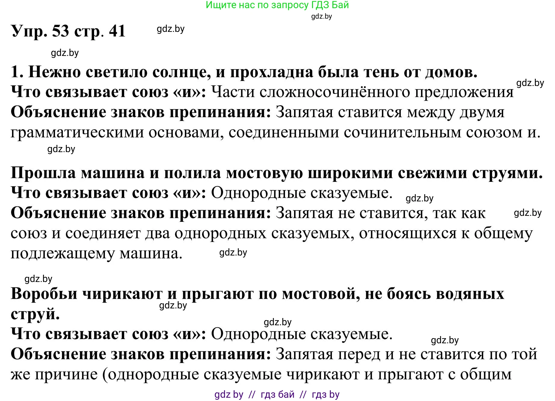 Русский язык, 9 класс Учебник, авторы: Мурина Лариса Александровна, Литвинко Франя Михайловна, Долбик Елена Евгеньевна, Пипченко Н М, Германович С Ф, Таяновская И В, издательство Академия образования, Минск, 2025, страница 41, номер 53, Решение 2025