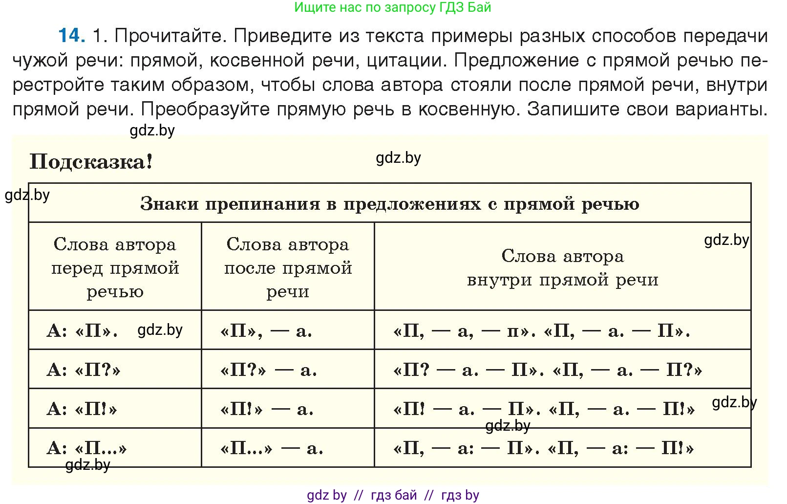 Русский язык, 10 класс Учебник, авторы: Леонович Валентина Леонидовна, Саникович Валентина Александровна, Литвинко Франя Михайловна, Волынец Татьяна Николаевна, Долбик Елена Евгеньевна, Малецкая М И, Мурина Лариса Александровна, Таяновская И В, издательство Национальный институт образования, Минск, 2020, страница 11, номер 14, Условие