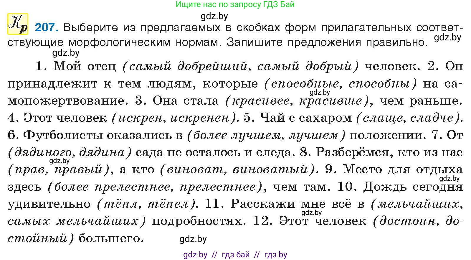 Русский язык, 10 класс Учебник, авторы: Леонович Валентина Леонидовна, Саникович Валентина Александровна, Литвинко Франя Михайловна, Волынец Татьяна Николаевна, Долбик Елена Евгеньевна, Малецкая М И, Мурина Лариса Александровна, Таяновская И В, издательство Национальный институт образования, Минск, 2020, страница 117, номер 207, Условие