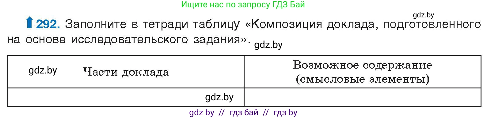 Русский язык, 10 класс Учебник, авторы: Леонович Валентина Леонидовна, Саникович Валентина Александровна, Литвинко Франя Михайловна, Волынец Татьяна Николаевна, Долбик Елена Евгеньевна, Малецкая М И, Мурина Лариса Александровна, Таяновская И В, издательство Национальный институт образования, Минск, 2020, страница 154, номер 292, Условие