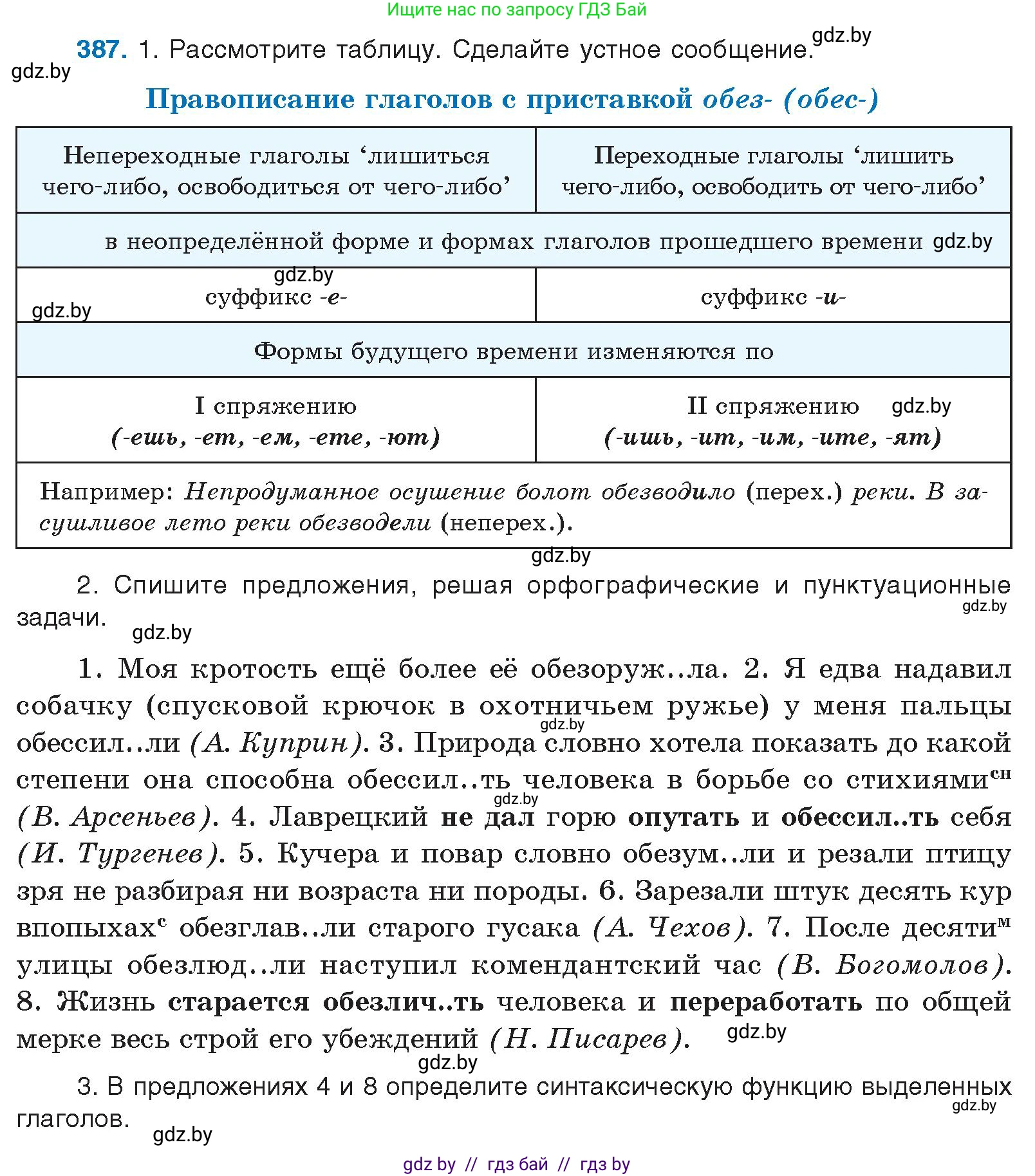 Русский язык, 10 класс Учебник, авторы: Леонович Валентина Леонидовна, Саникович Валентина Александровна, Литвинко Франя Михайловна, Волынец Татьяна Николаевна, Долбик Елена Евгеньевна, Малецкая М И, Мурина Лариса Александровна, Таяновская И В, издательство Национальный институт образования, Минск, 2020, страница 205, номер 387, Условие