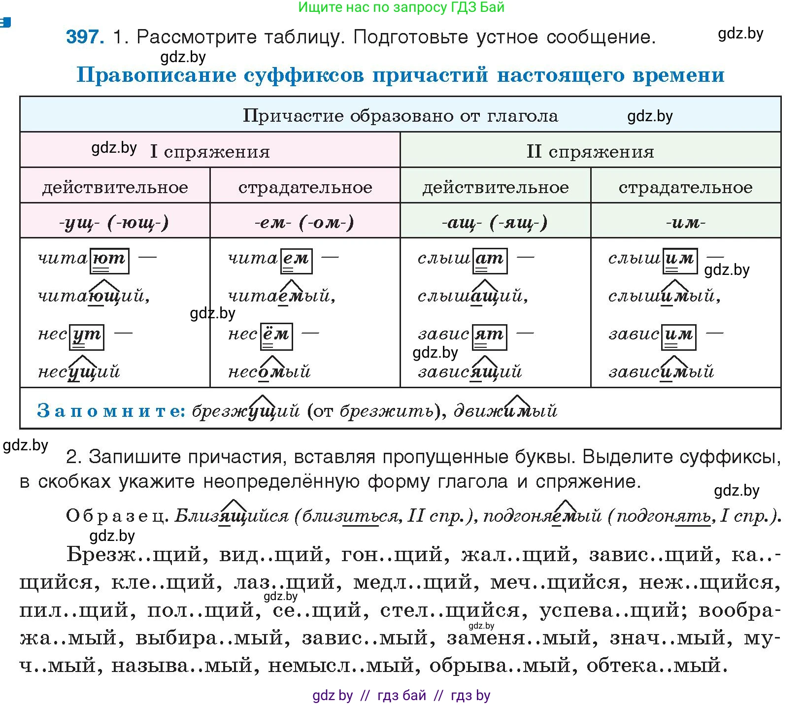Русский язык, 10 класс Учебник, авторы: Леонович Валентина Леонидовна, Саникович Валентина Александровна, Литвинко Франя Михайловна, Волынец Татьяна Николаевна, Долбик Елена Евгеньевна, Малецкая М И, Мурина Лариса Александровна, Таяновская И В, издательство Национальный институт образования, Минск, 2020, страница 210, номер 397, Условие