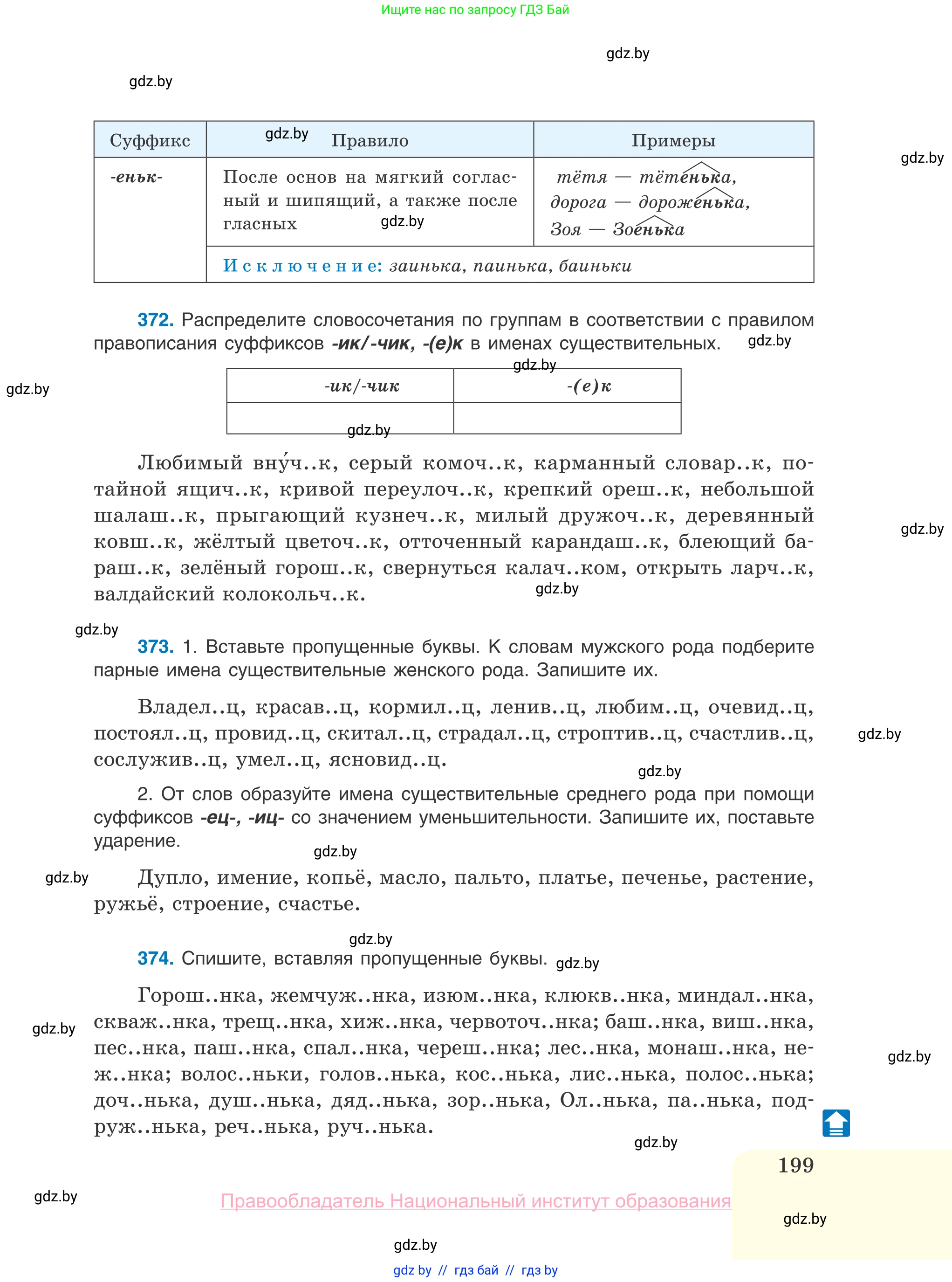 Русский язык, 10 класс Учебник, авторы: Леонович Валентина Леонидовна, Саникович Валентина Александровна, Литвинко Франя Михайловна, Волынец Татьяна Николаевна, Долбик Елена Евгеньевна, Малецкая М И, Мурина Лариса Александровна, Таяновская И В, издательство Национальный институт образования, Минск, 2020, страница 199