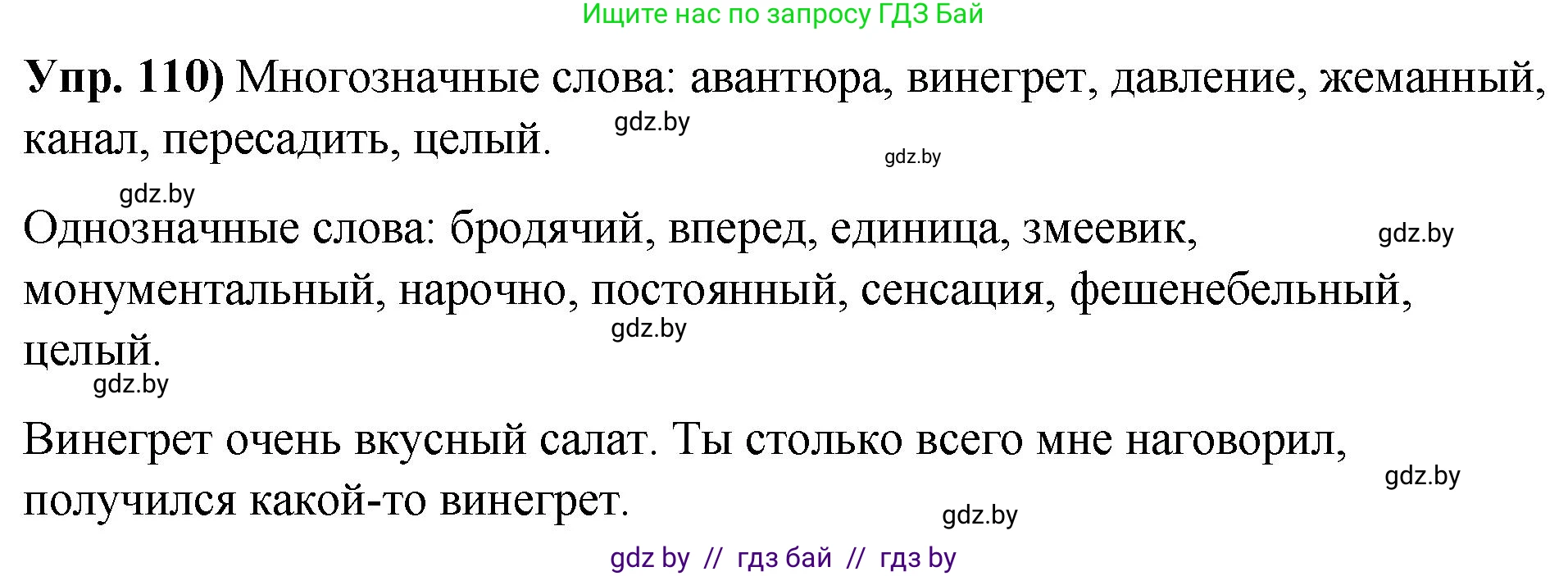 Русский язык, 10 класс Учебник, авторы: Леонович Валентина Леонидовна, Саникович Валентина Александровна, Литвинко Франя Михайловна, Волынец Татьяна Николаевна, Долбик Елена Евгеньевна, Малецкая М И, Мурина Лариса Александровна, Таяновская И В, издательство Национальный институт образования, Минск, 2020, страница 72, номер 110, Решение