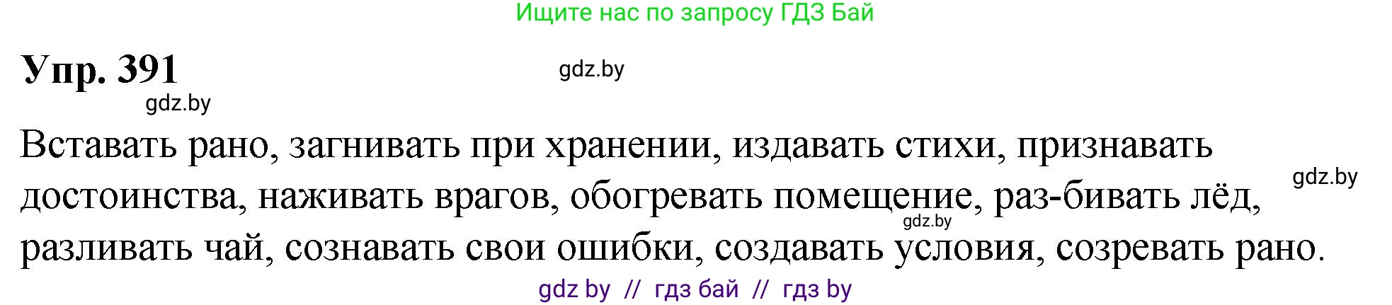 Русский язык, 10 класс Учебник, авторы: Леонович Валентина Леонидовна, Саникович Валентина Александровна, Литвинко Франя Михайловна, Волынец Татьяна Николаевна, Долбик Елена Евгеньевна, Малецкая М И, Мурина Лариса Александровна, Таяновская И В, издательство Национальный институт образования, Минск, 2020, страница 207, номер 391, Решение