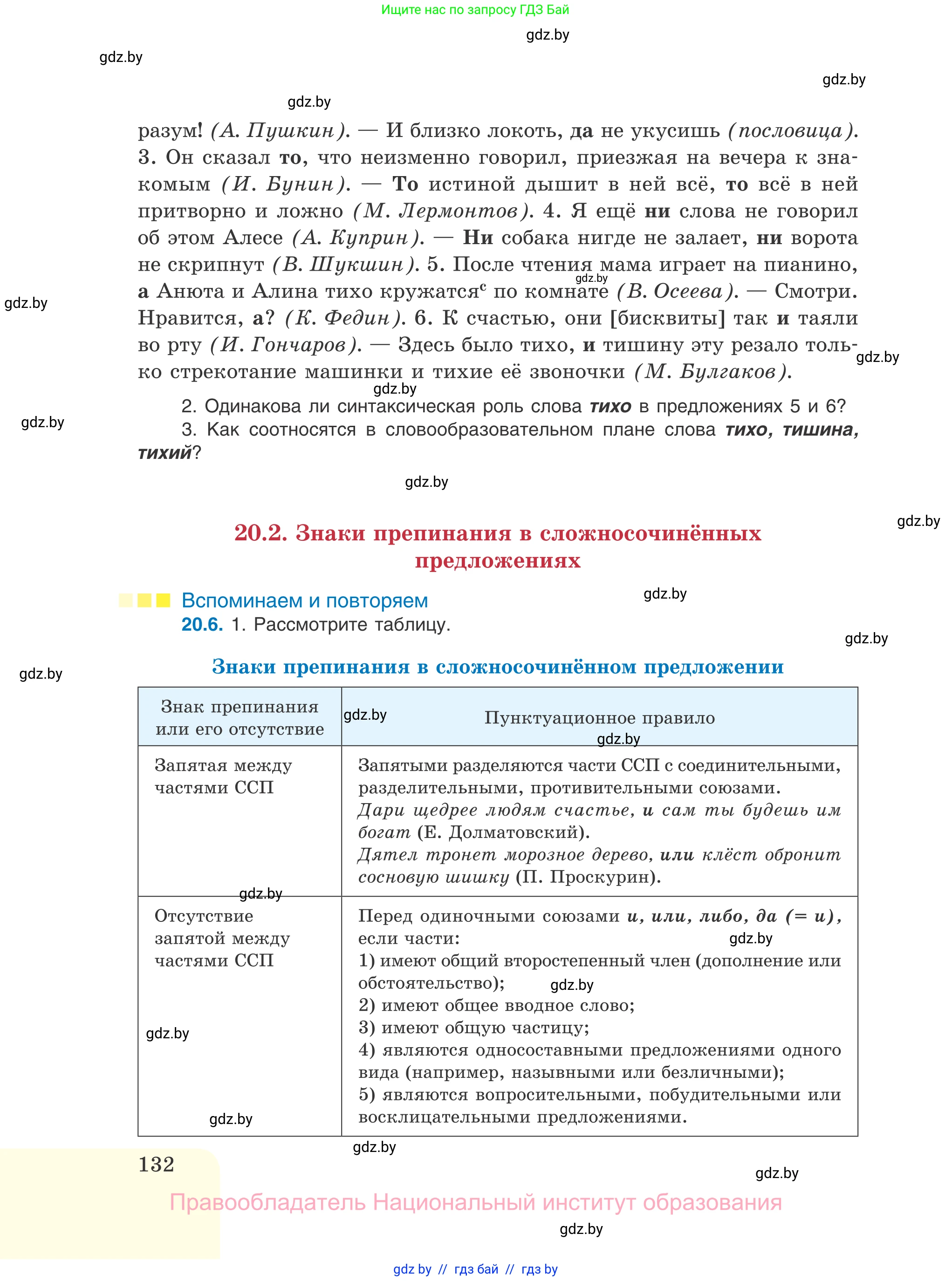 Русский язык, 11 класс Учебник, авторы: Долбик Елена Евгеньевна, Литвинко Франя Михайловна, Мурина Лариса Александровна, Шиманович Т В, Таяновская И В, Орловская О Я, издательство Национальный институт образования, Минск, 2021, страница 132