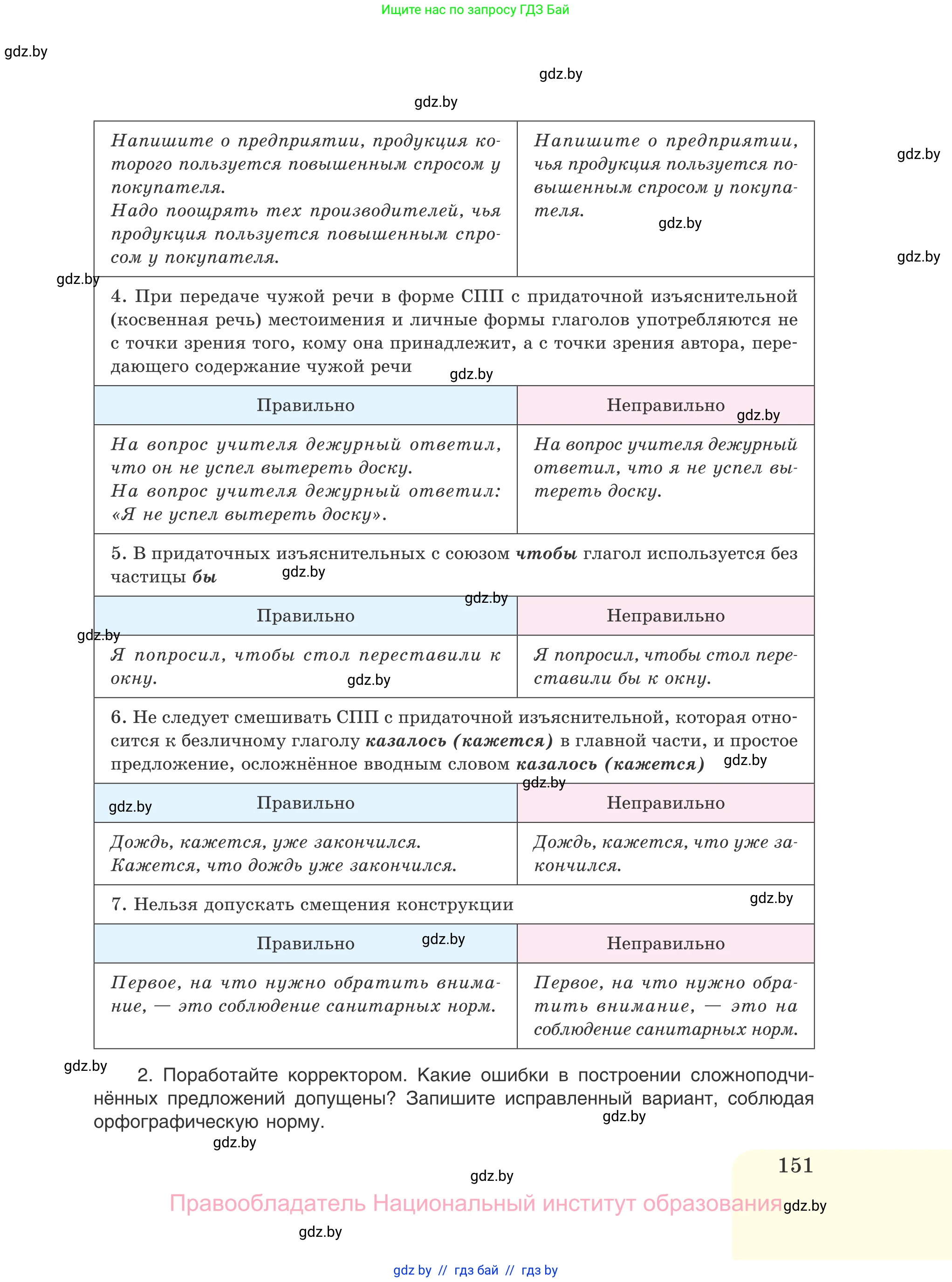 Русский язык, 11 класс Учебник, авторы: Долбик Елена Евгеньевна, Литвинко Франя Михайловна, Мурина Лариса Александровна, Шиманович Т В, Таяновская И В, Орловская О Я, издательство Национальный институт образования, Минск, 2021, страница 151