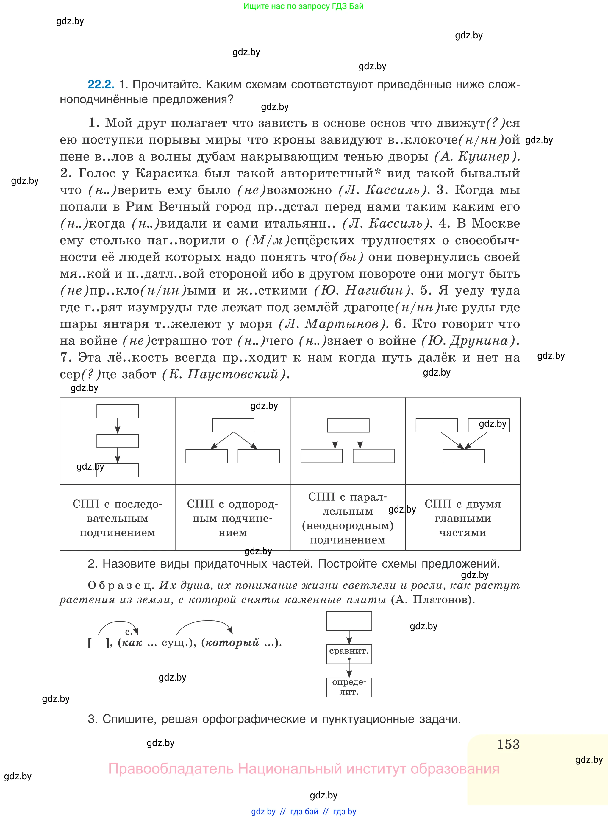 Русский язык, 11 класс Учебник, авторы: Долбик Елена Евгеньевна, Литвинко Франя Михайловна, Мурина Лариса Александровна, Шиманович Т В, Таяновская И В, Орловская О Я, издательство Национальный институт образования, Минск, 2021, страница 153